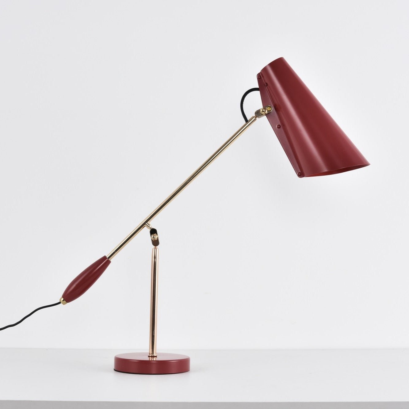 Orbix Steel Mid-Century Table Lamp-Neutral Decor