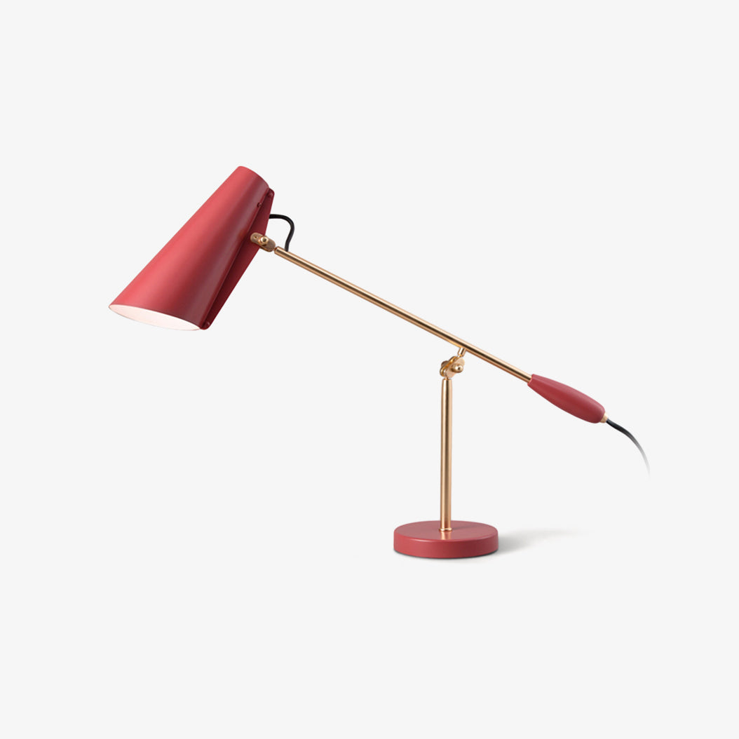 Orbix Steel Mid-Century Table Lamp-Neutral Decor