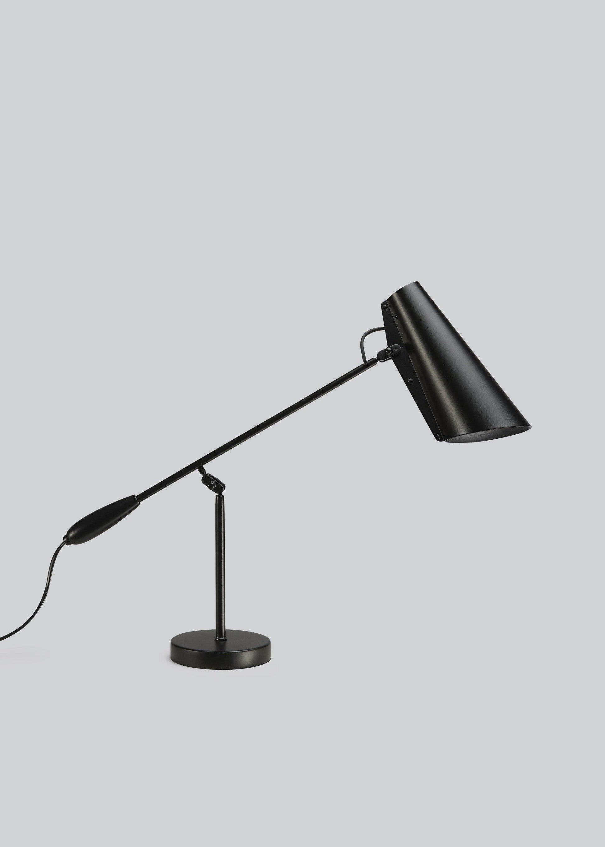 Orbix Steel Mid-Century Table Lamp-Neutral Decor