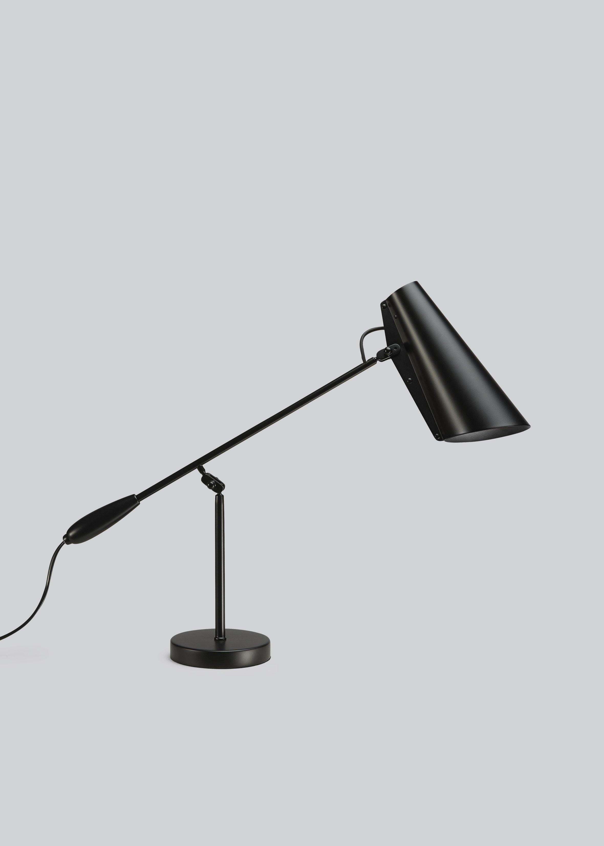 Orbix Steel Mid-Century Table Lamp-Neutral Decor