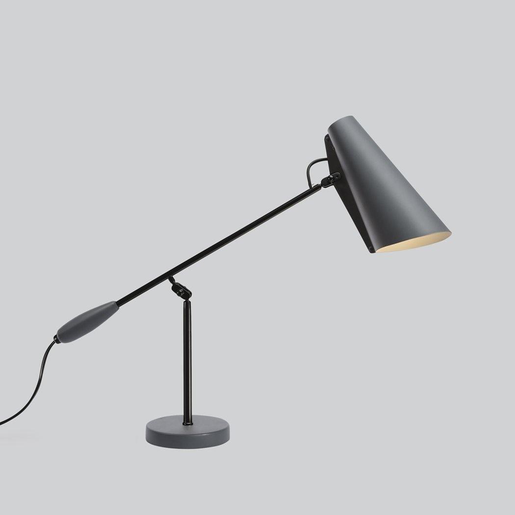 Orbix Steel Mid-Century Table Lamp-Neutral Decor
