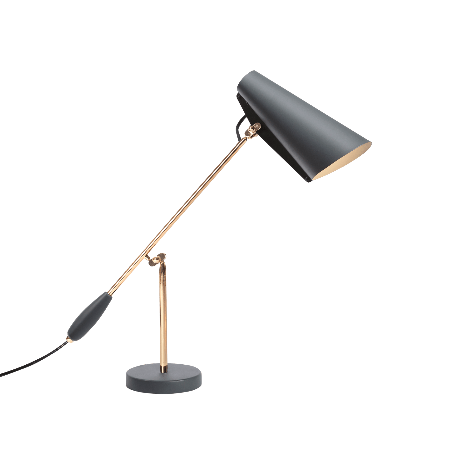 Orbix Steel Mid-Century Table Lamp-Neutral Decor