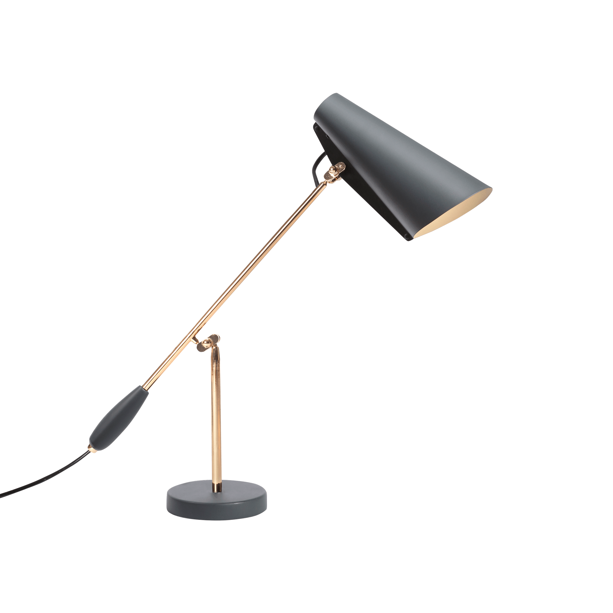 Orbix Steel Mid-Century Table Lamp-Neutral Decor