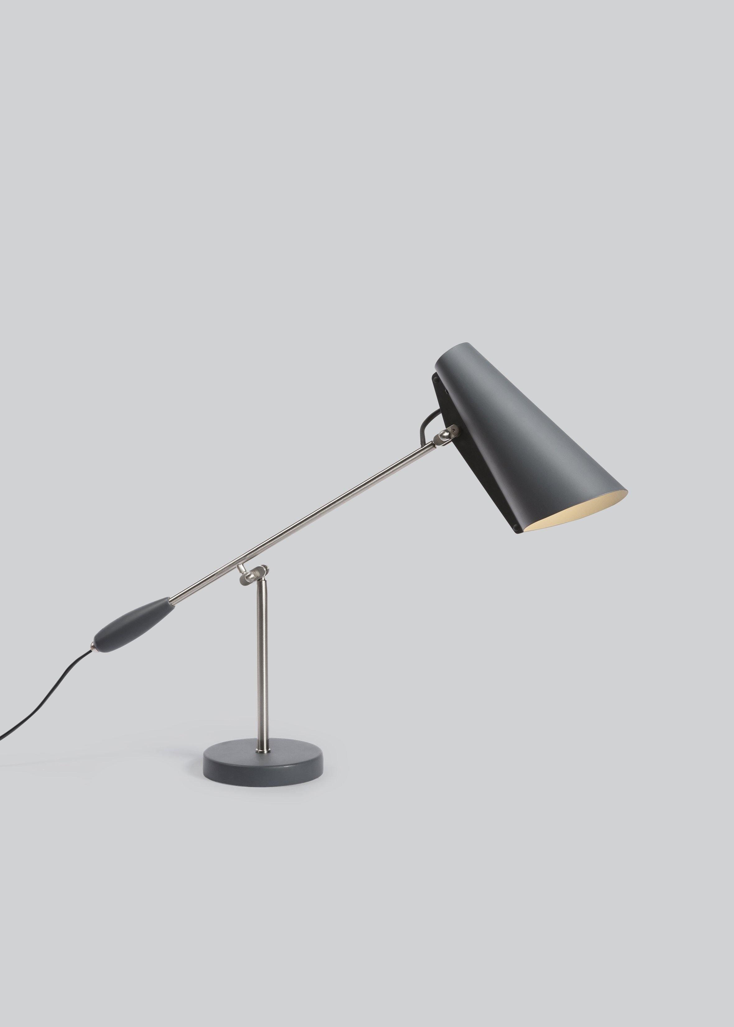 Orbix Steel Mid-Century Table Lamp-Neutral Decor