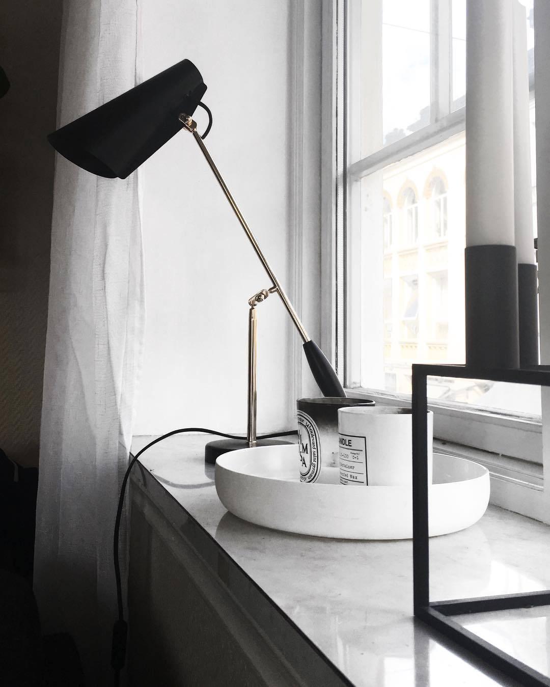 Orbix Steel Mid-Century Table Lamp-Neutral Decor