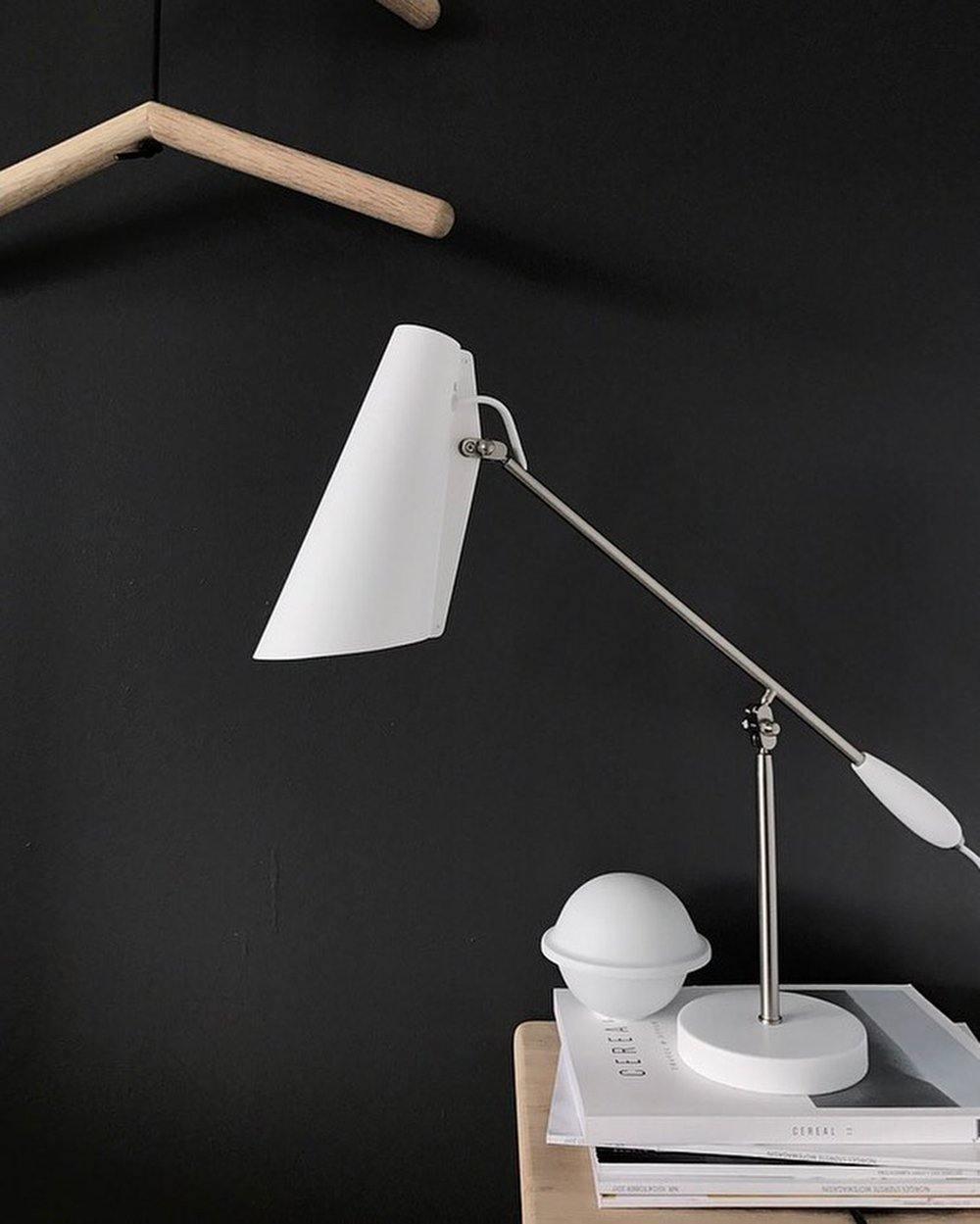 Orbix Steel Mid-Century Table Lamp-Neutral Decor