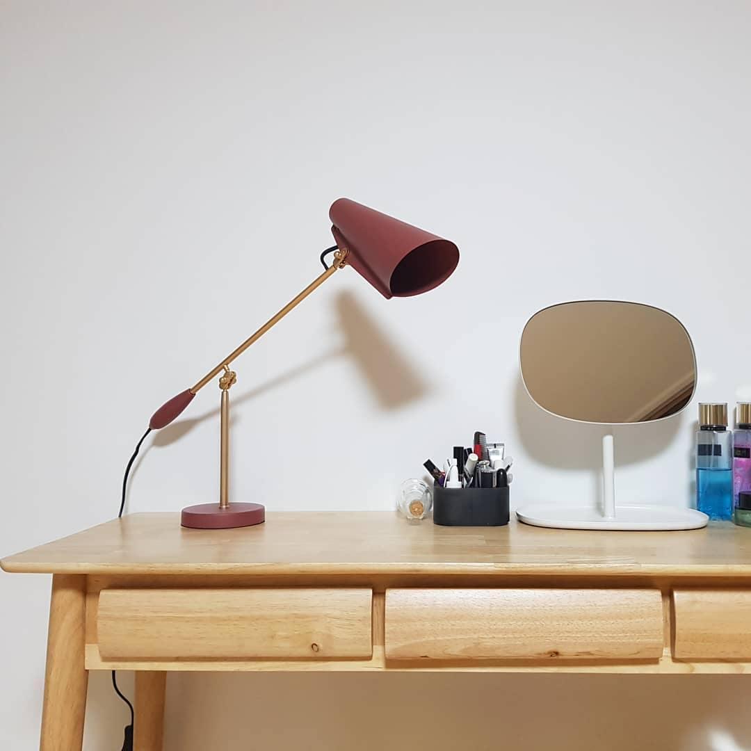 Orbix Steel Mid-Century Table Lamp-Neutral Decor