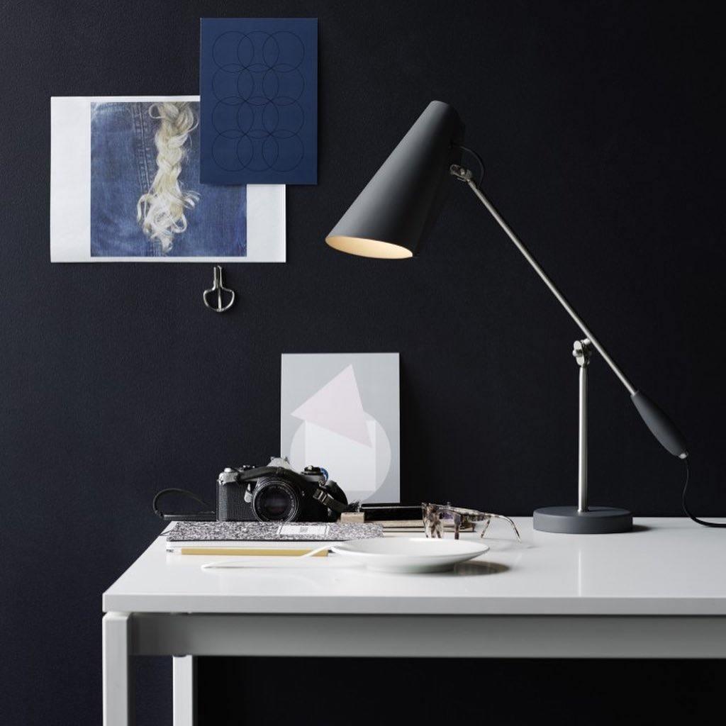 Orbix Steel Mid-Century Table Lamp-Neutral Decor