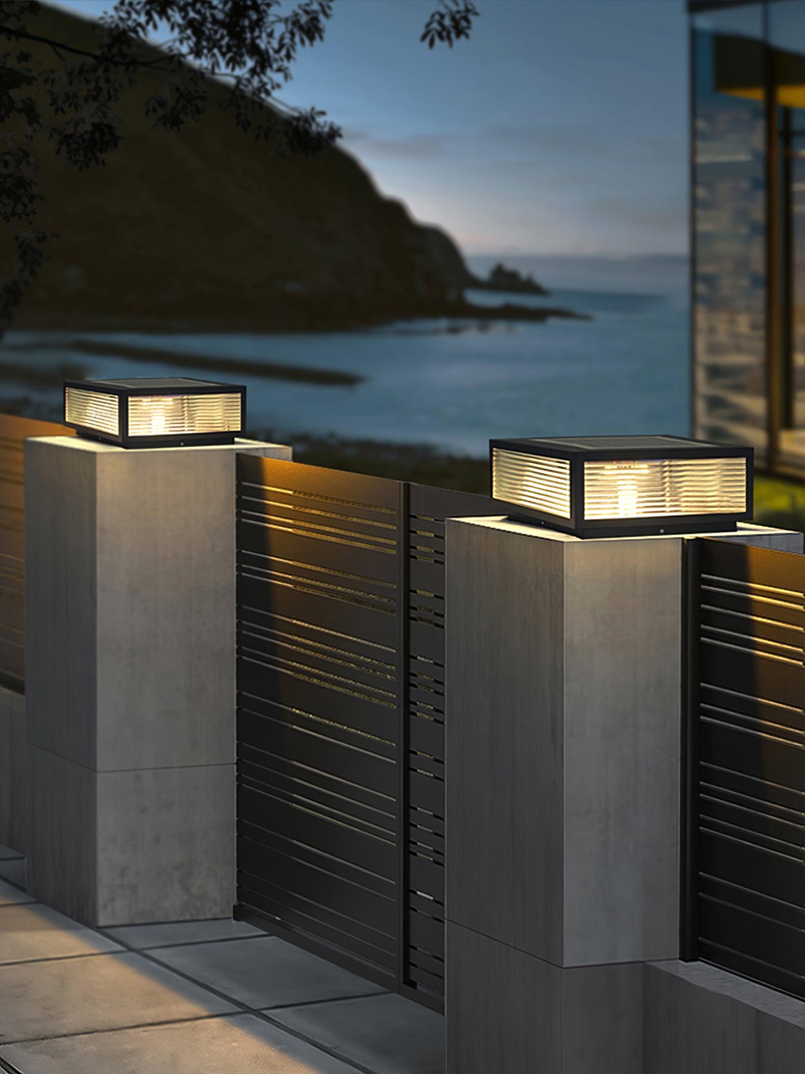 Gage Traditional Natural Glass Outdoor Light-Neutral Decor
