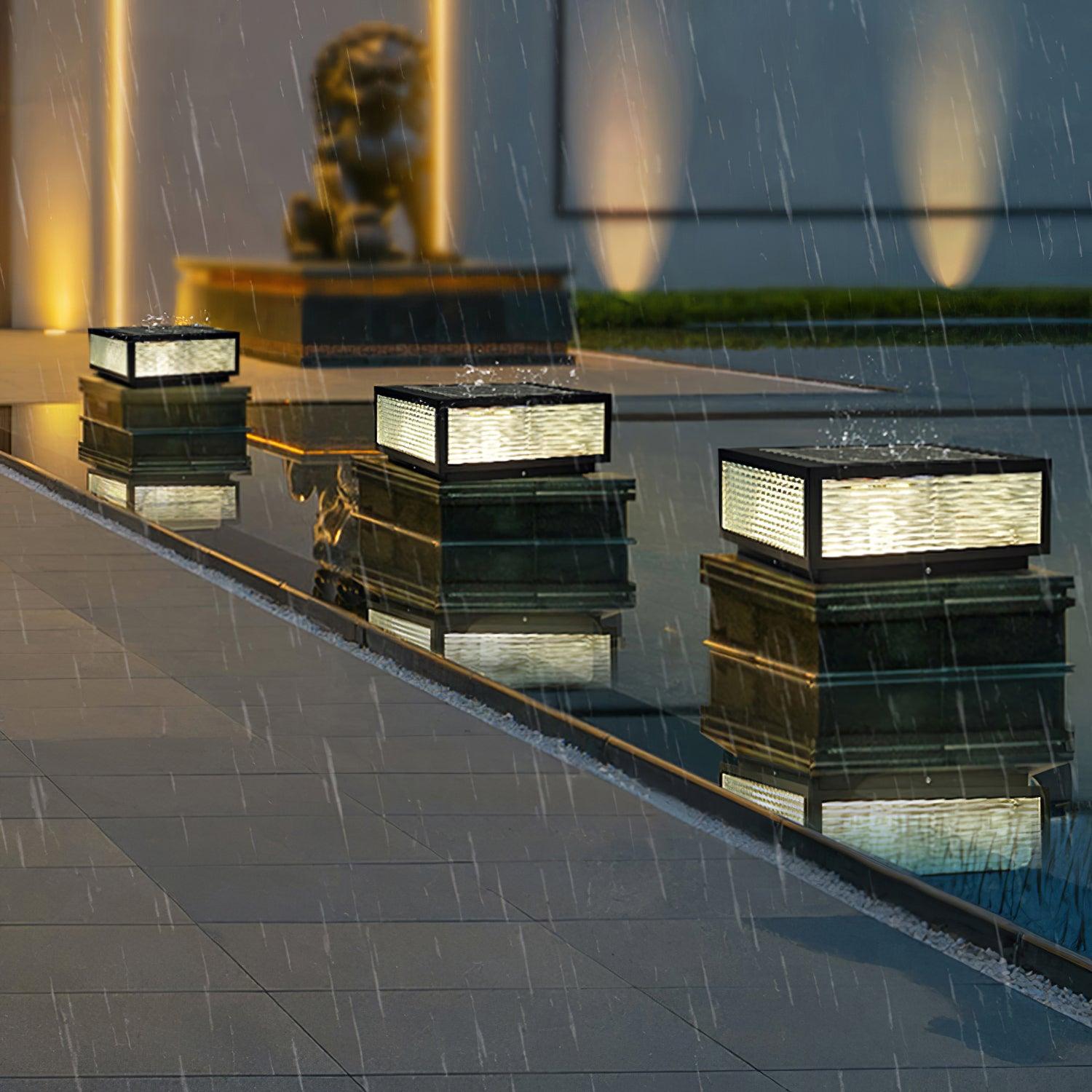 Gage Traditional Natural Glass Outdoor Light-Neutral Decor