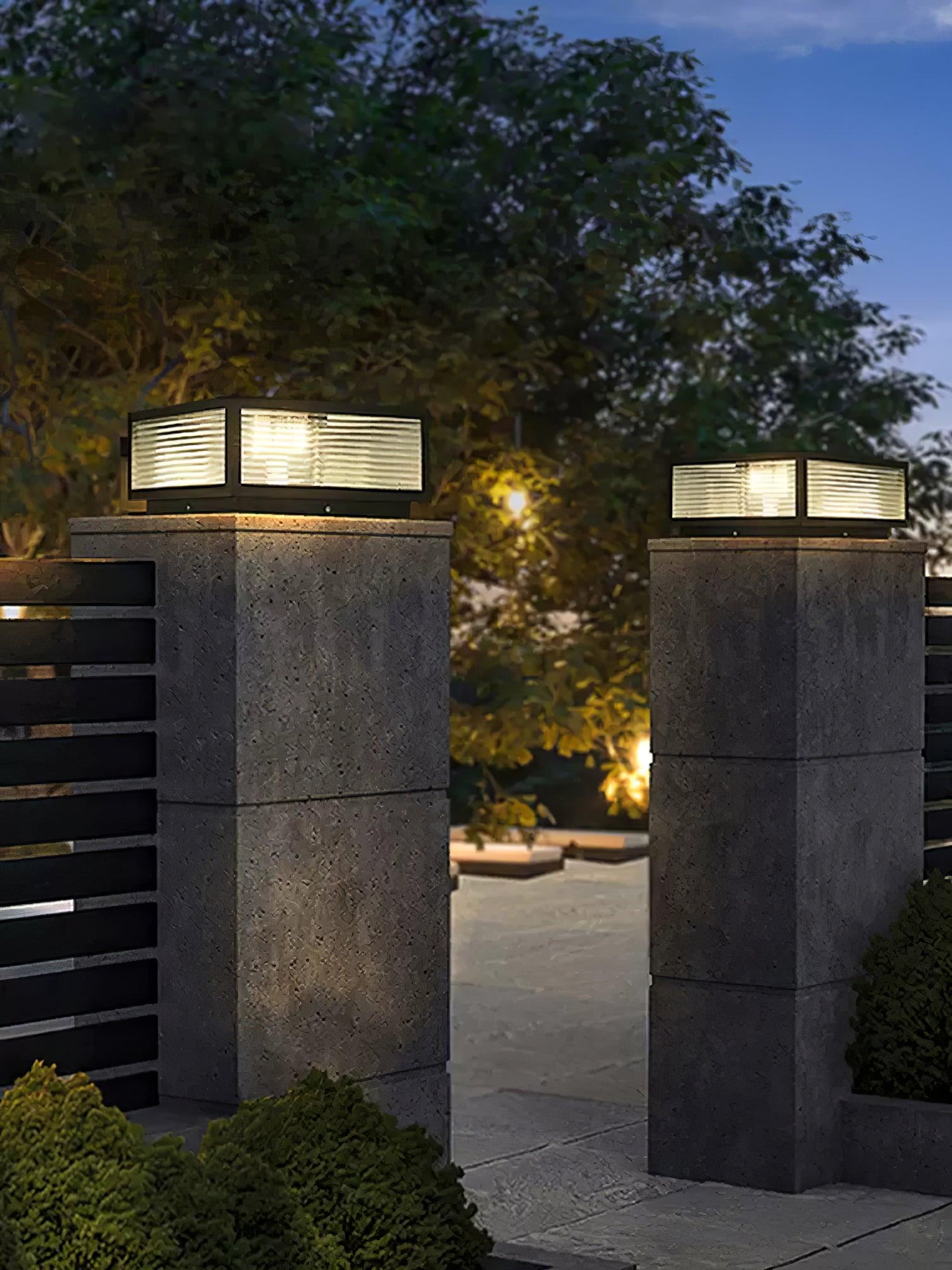 Gage Traditional Natural Glass Outdoor Light-Neutral Decor