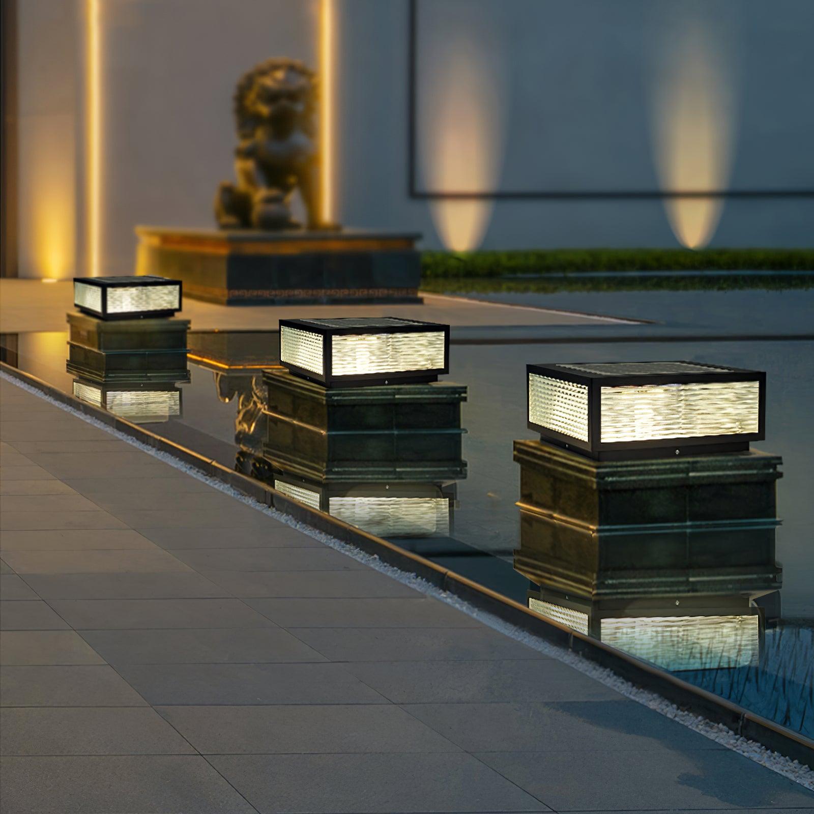 Gage Traditional Natural Glass Outdoor Light-Neutral Decor