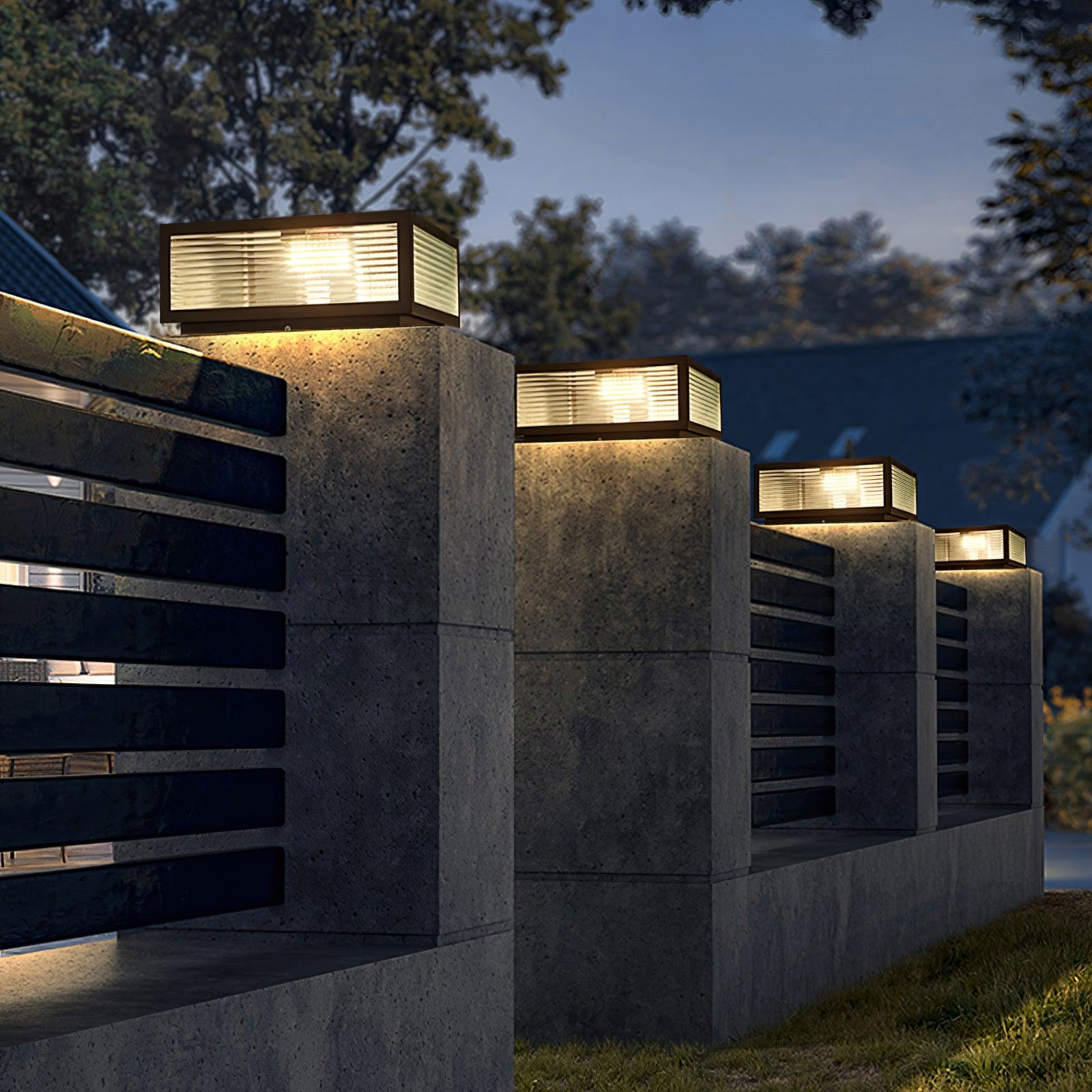 Gage Traditional Natural Glass Outdoor Light-Neutral Decor