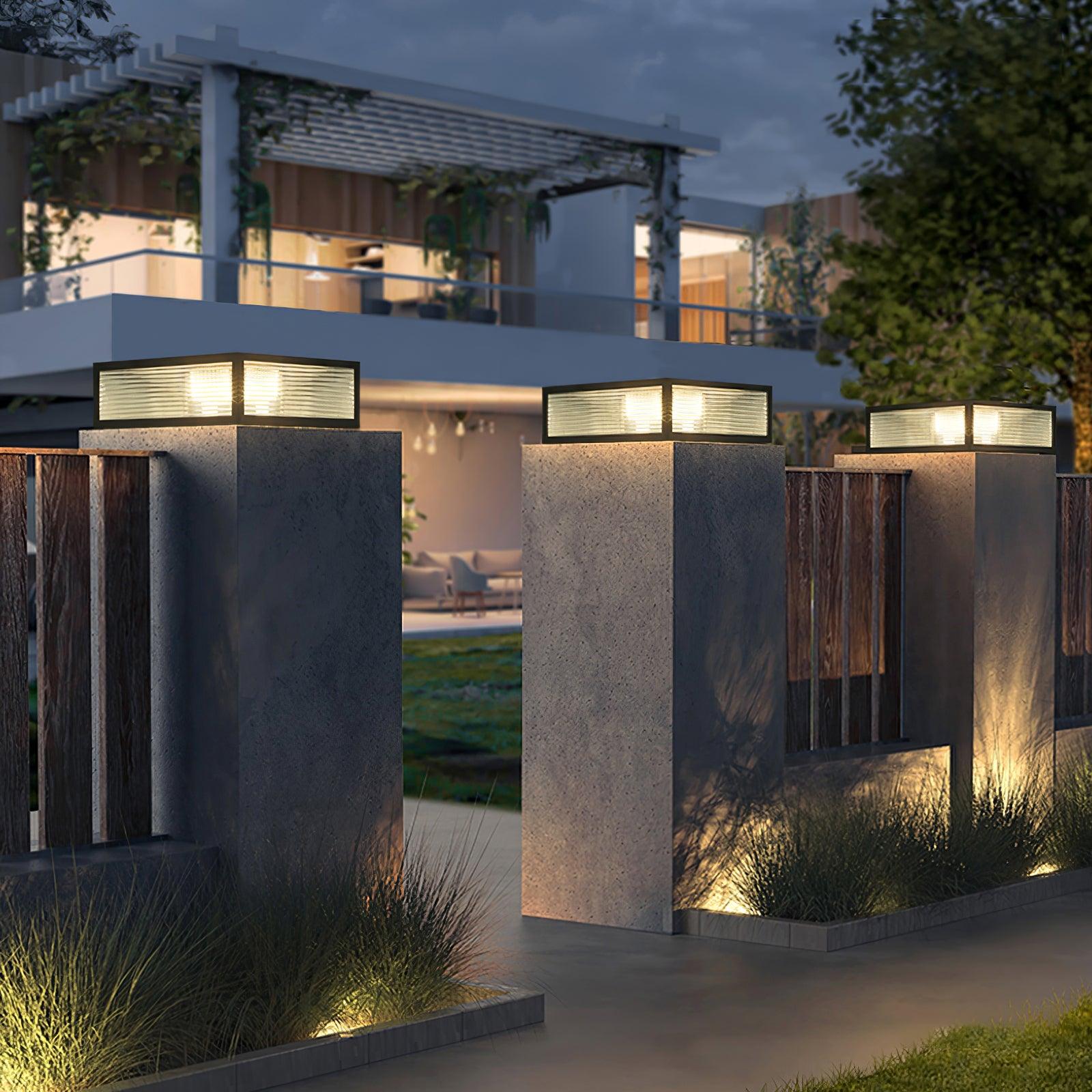 Gage Traditional Natural Glass Outdoor Light-Neutral Decor