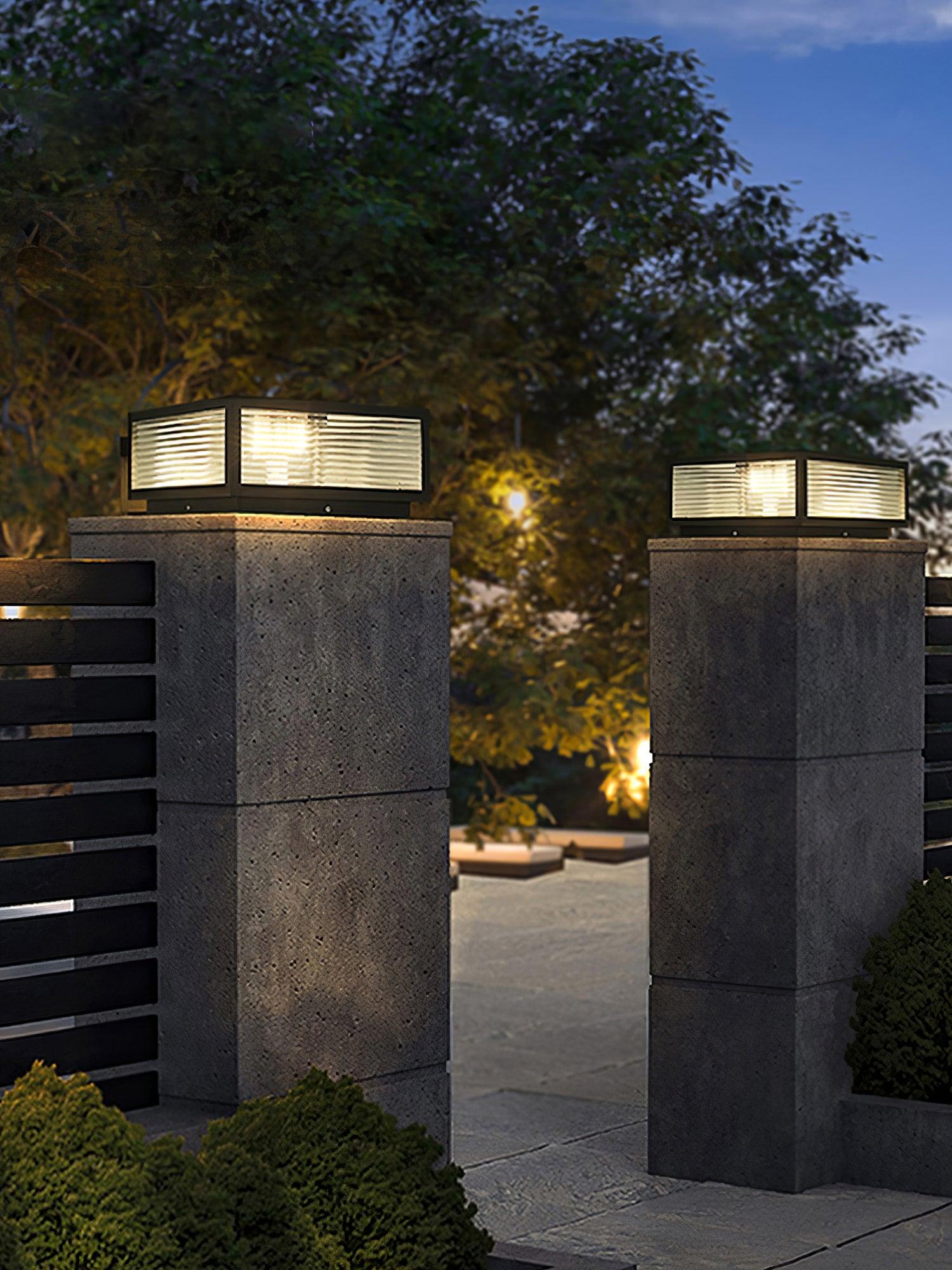Gage Traditional Natural Glass Outdoor Light-Neutral Decor