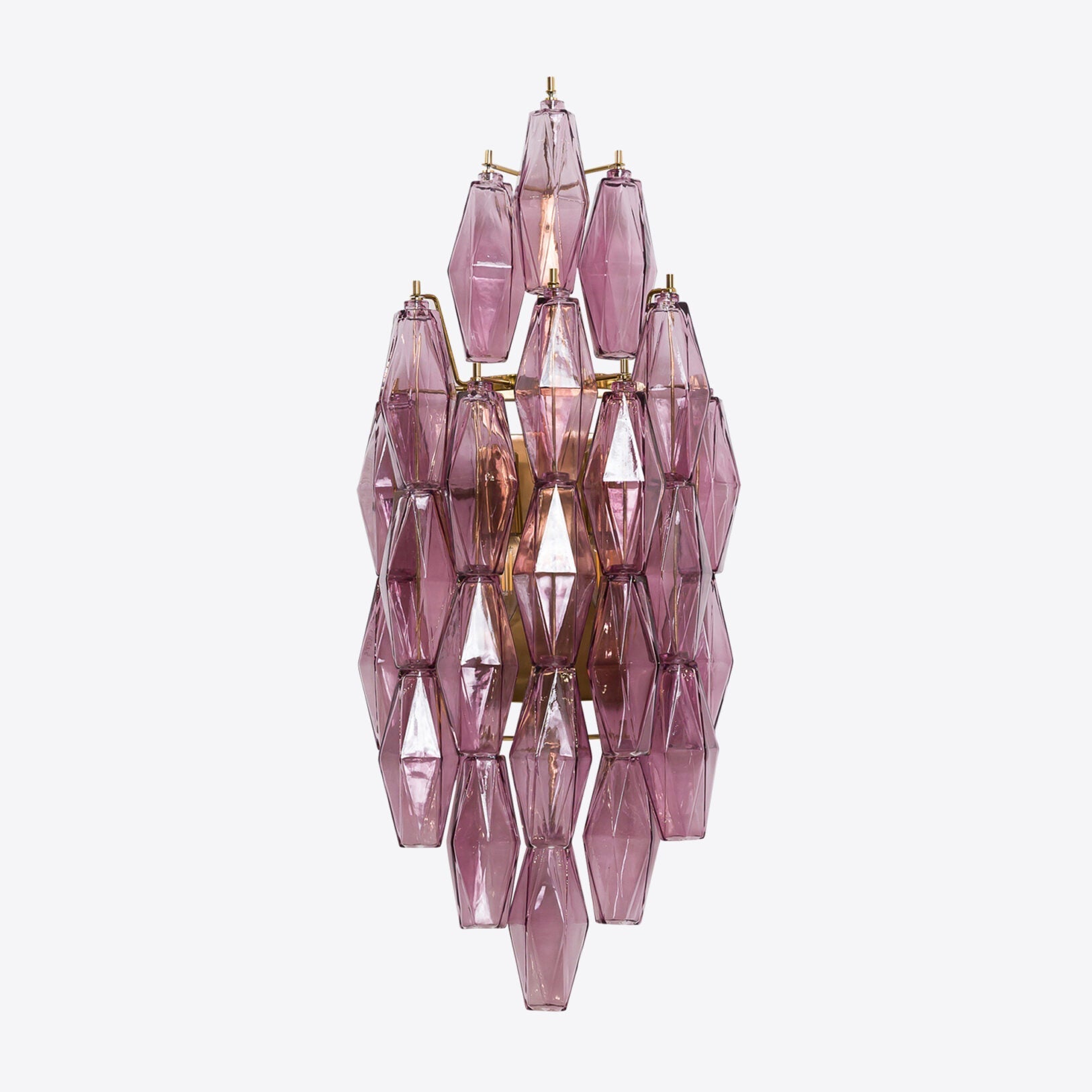 The Biscayne sconce shown against a dark wall to emphasize its color.