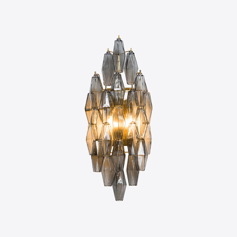 Zyrelis Polyhedral Glass Sconce