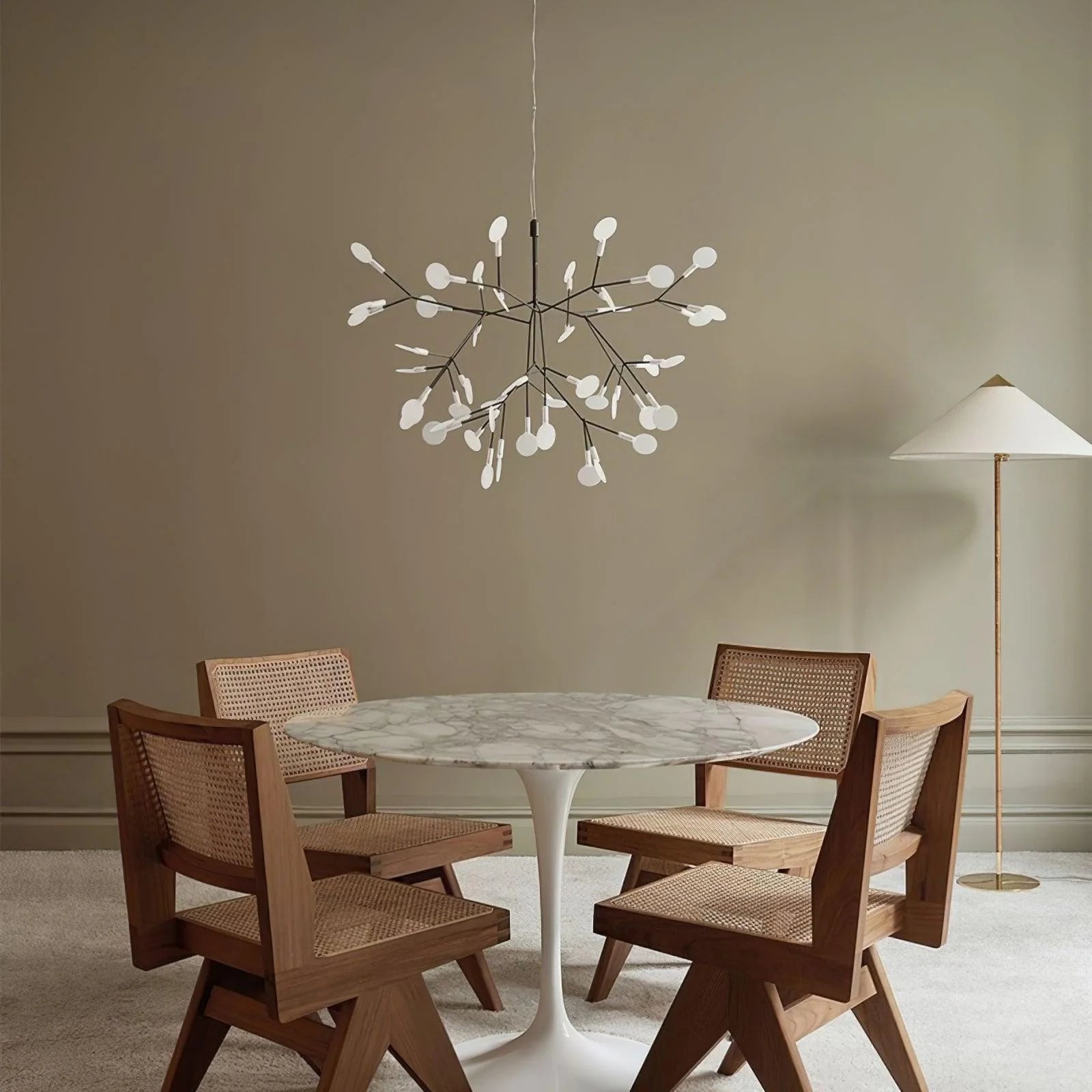 Lior Unique Sputnik Art Deco Firefly Chandelier. Living Room/ Bedroom - Neutral Decor