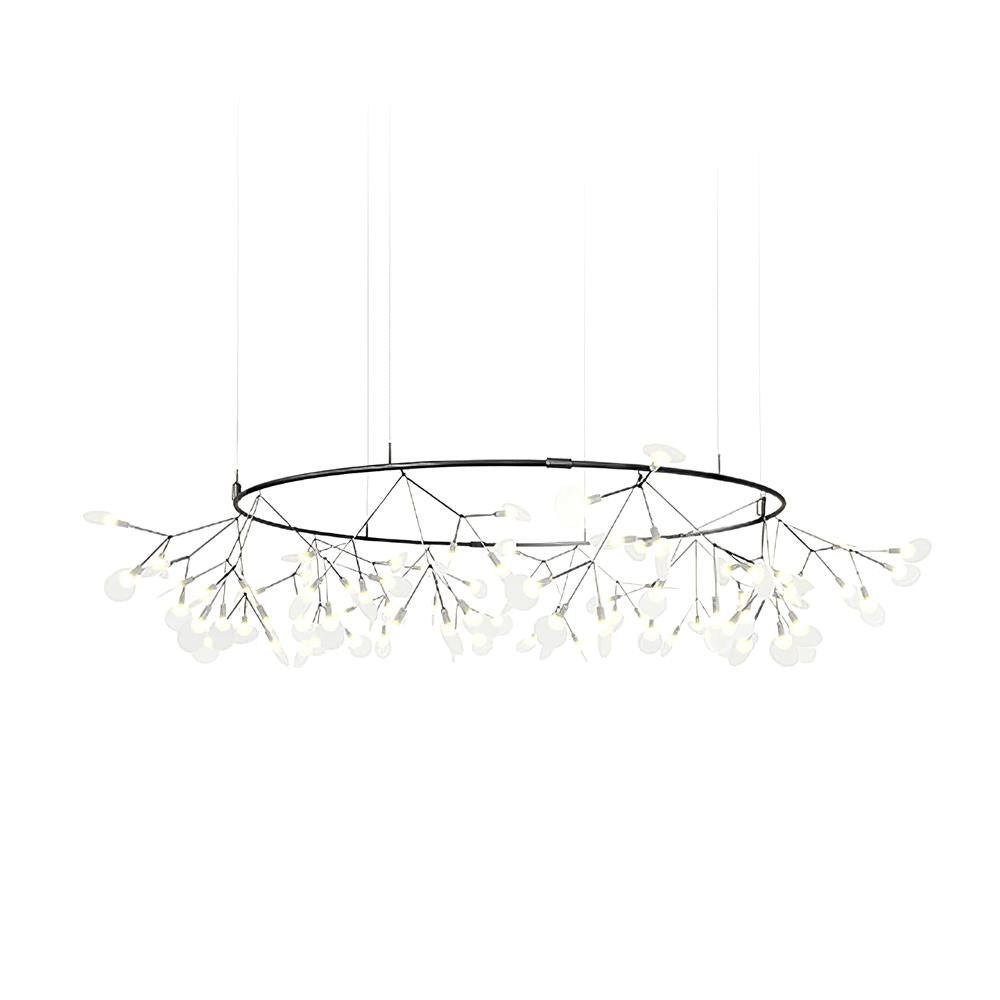Black Firefly LED Chandelier-Neutral Decor