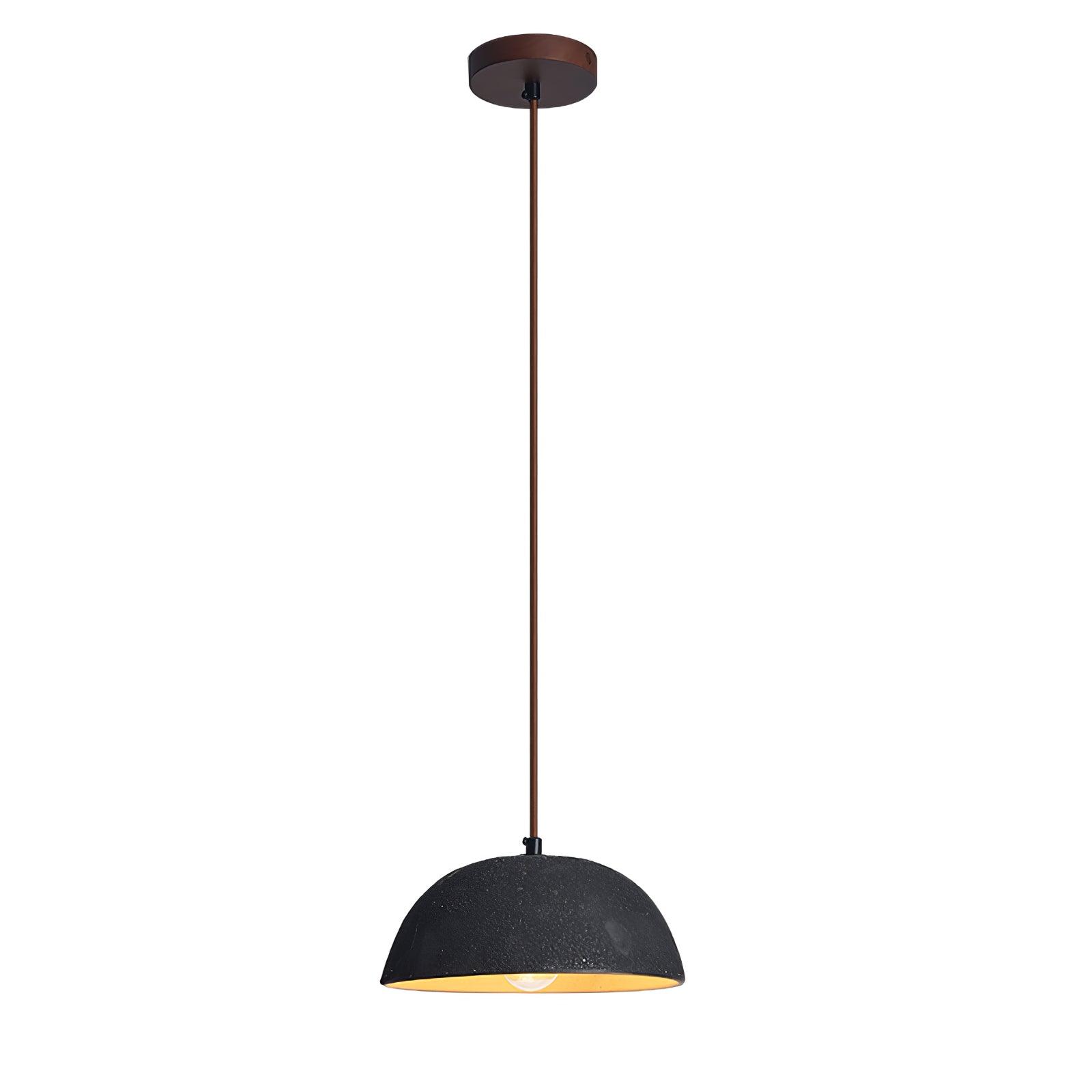 Dome Vintage Wood Pendant Lamp-Neutral Decor