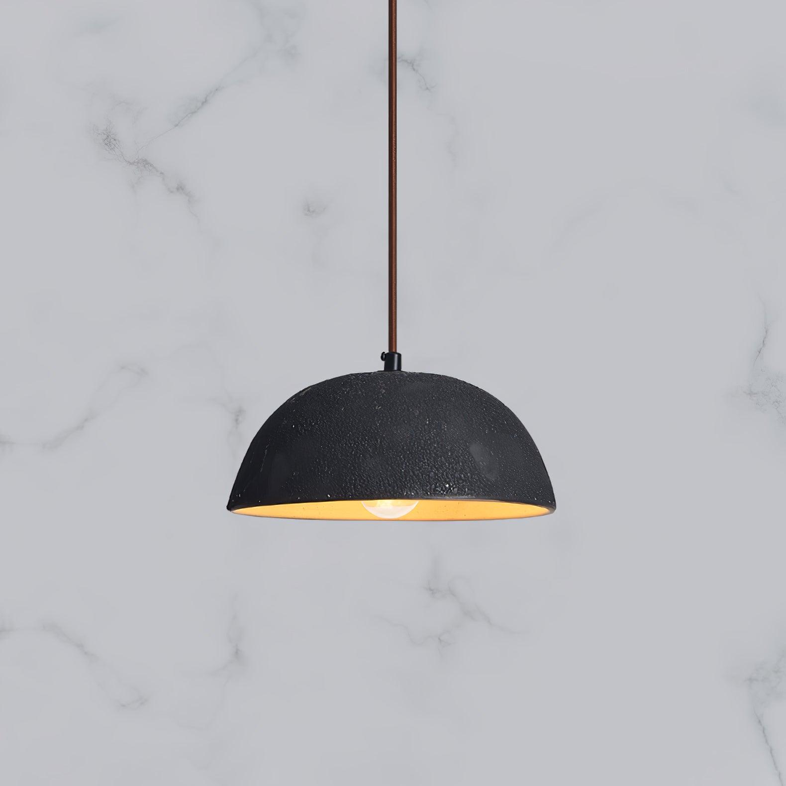 Dome Vintage Wood Pendant Lamp-Neutral Decor