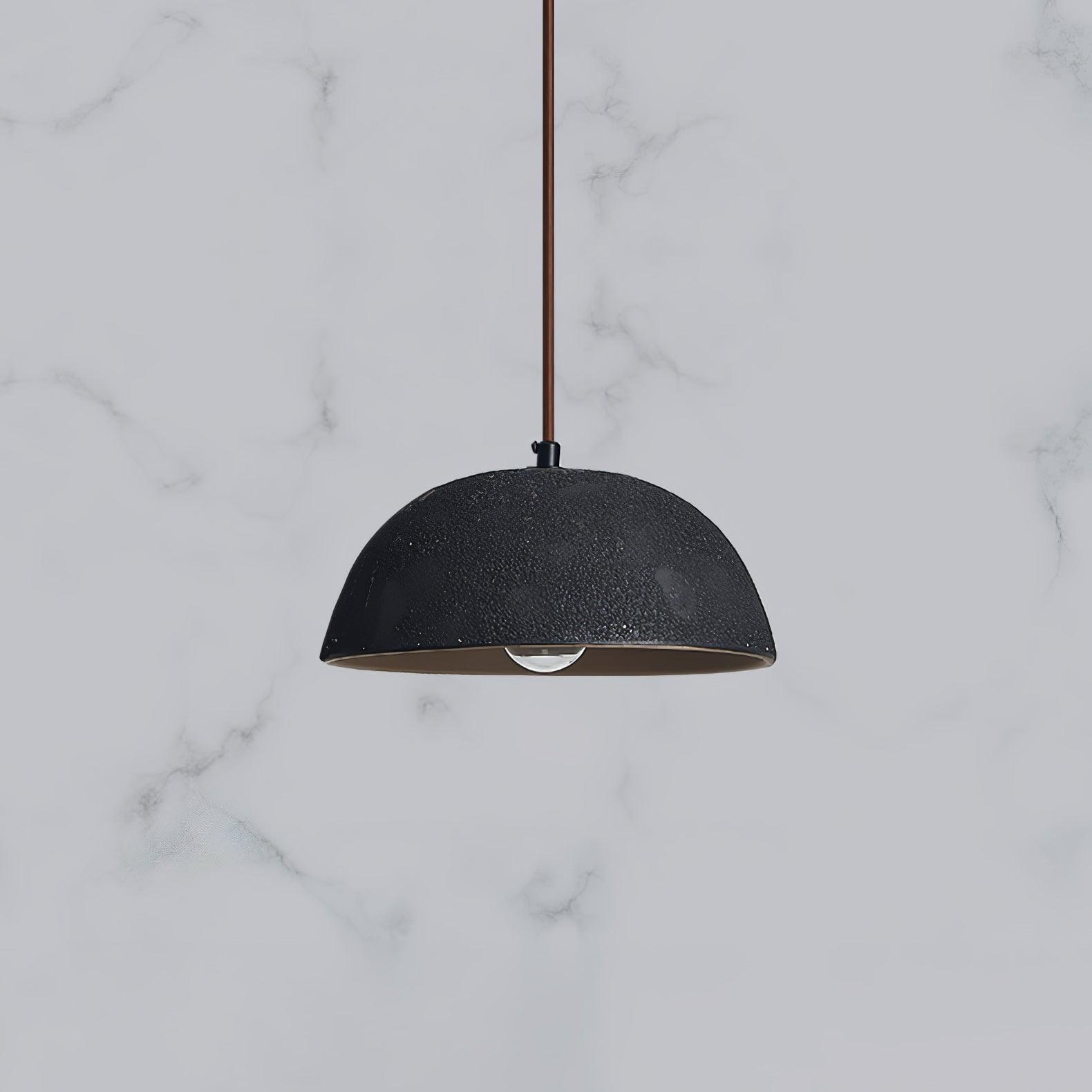 Dome Vintage Wood Pendant Lamp-Neutral Decor