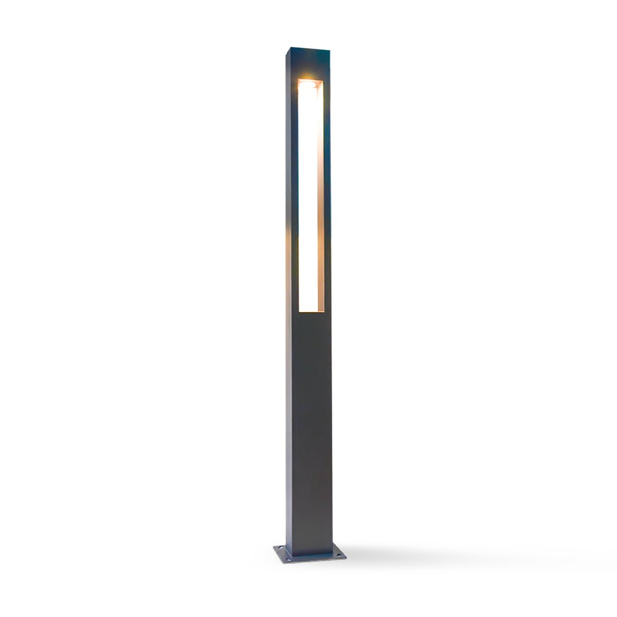 Qisken Column Floor Lamp-Neutral Decor