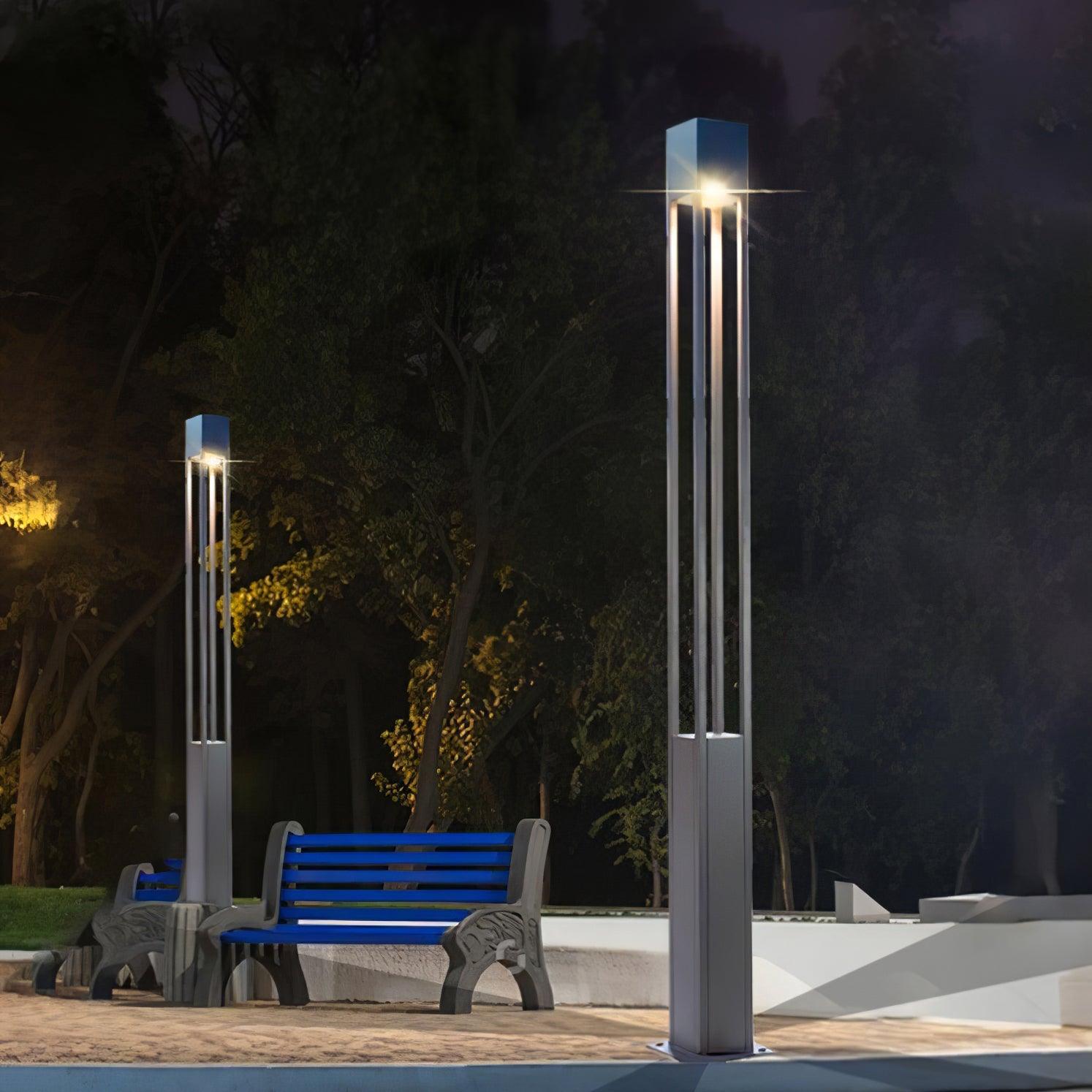 Qisken Column Floor Lamp-Neutral Decor