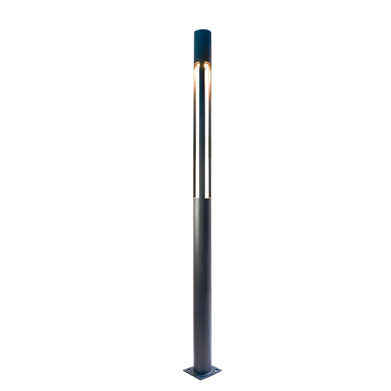 Qisken Column Floor Lamp-Neutral Decor
