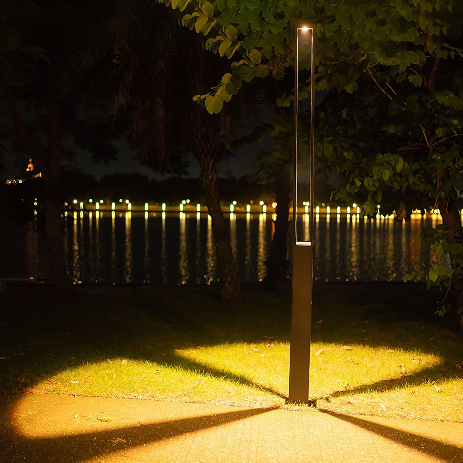 Qisken Column Floor Lamp-Neutral Decor