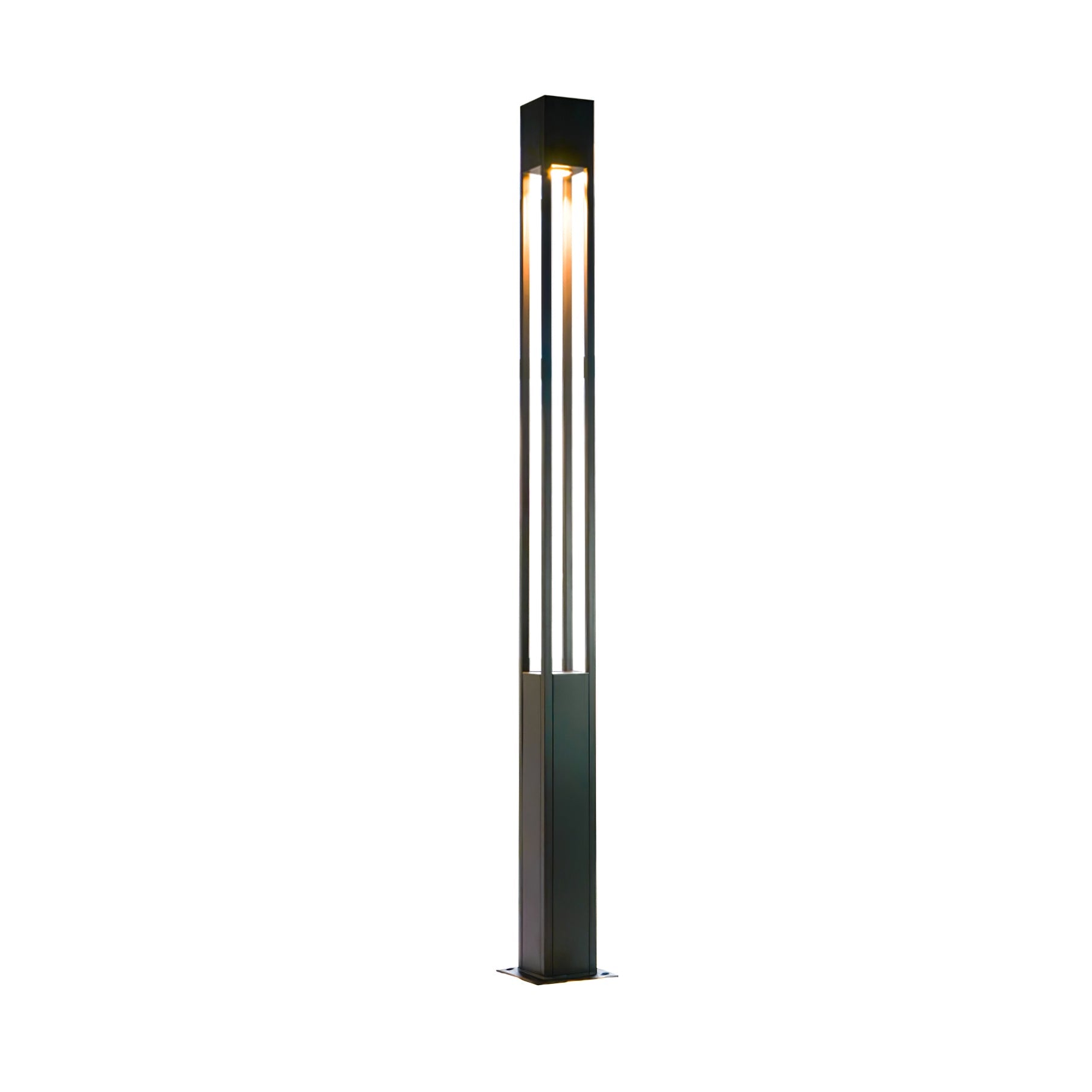 Qisken Column Floor Lamp-Neutral Decor