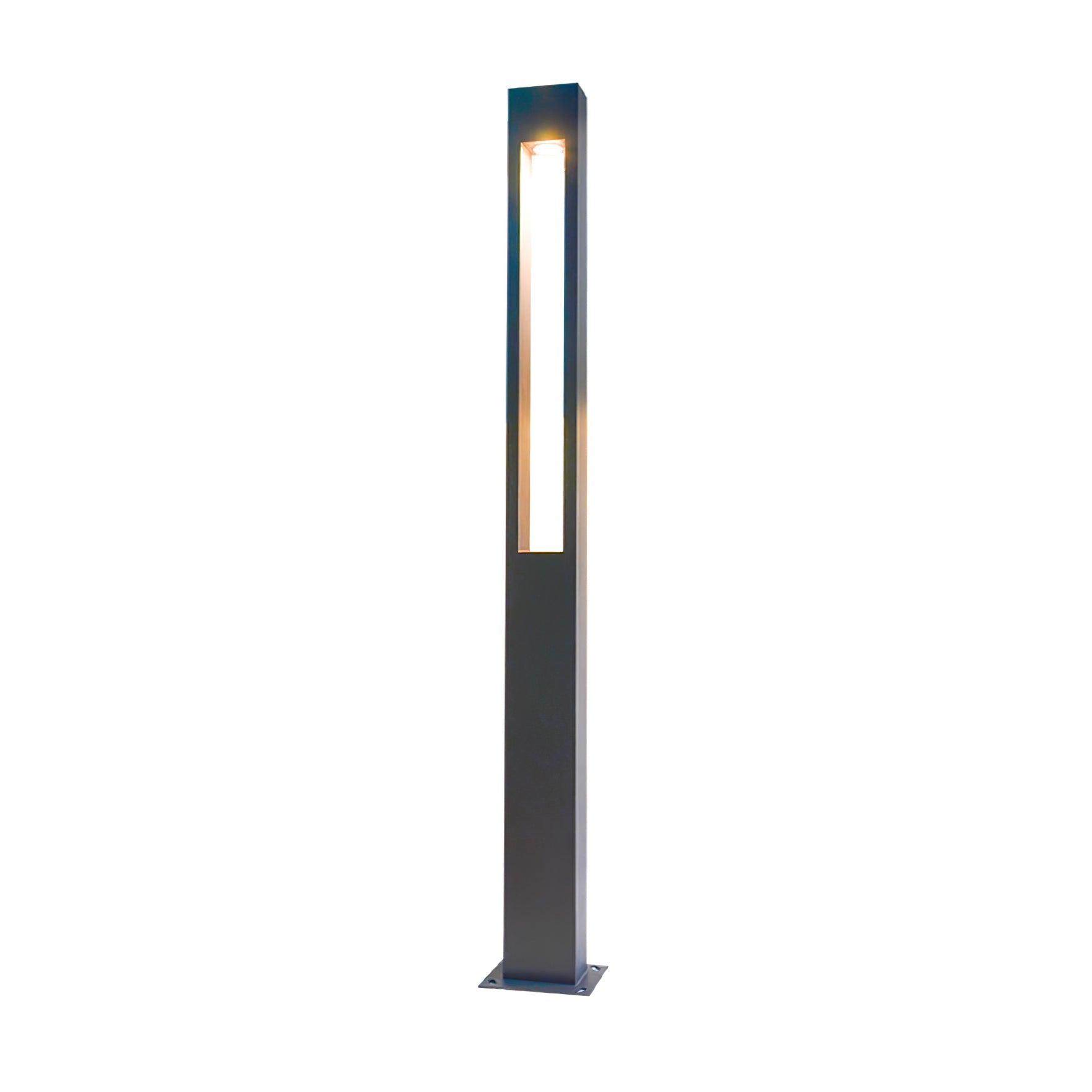 Qisken Column Floor Lamp-Neutral Decor