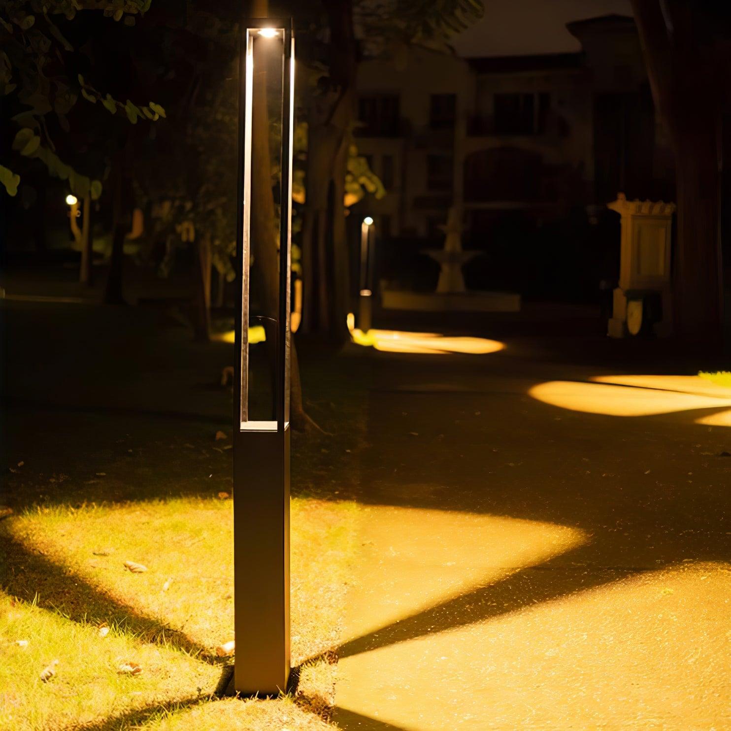 Qisken Column Floor Lamp-Neutral Decor