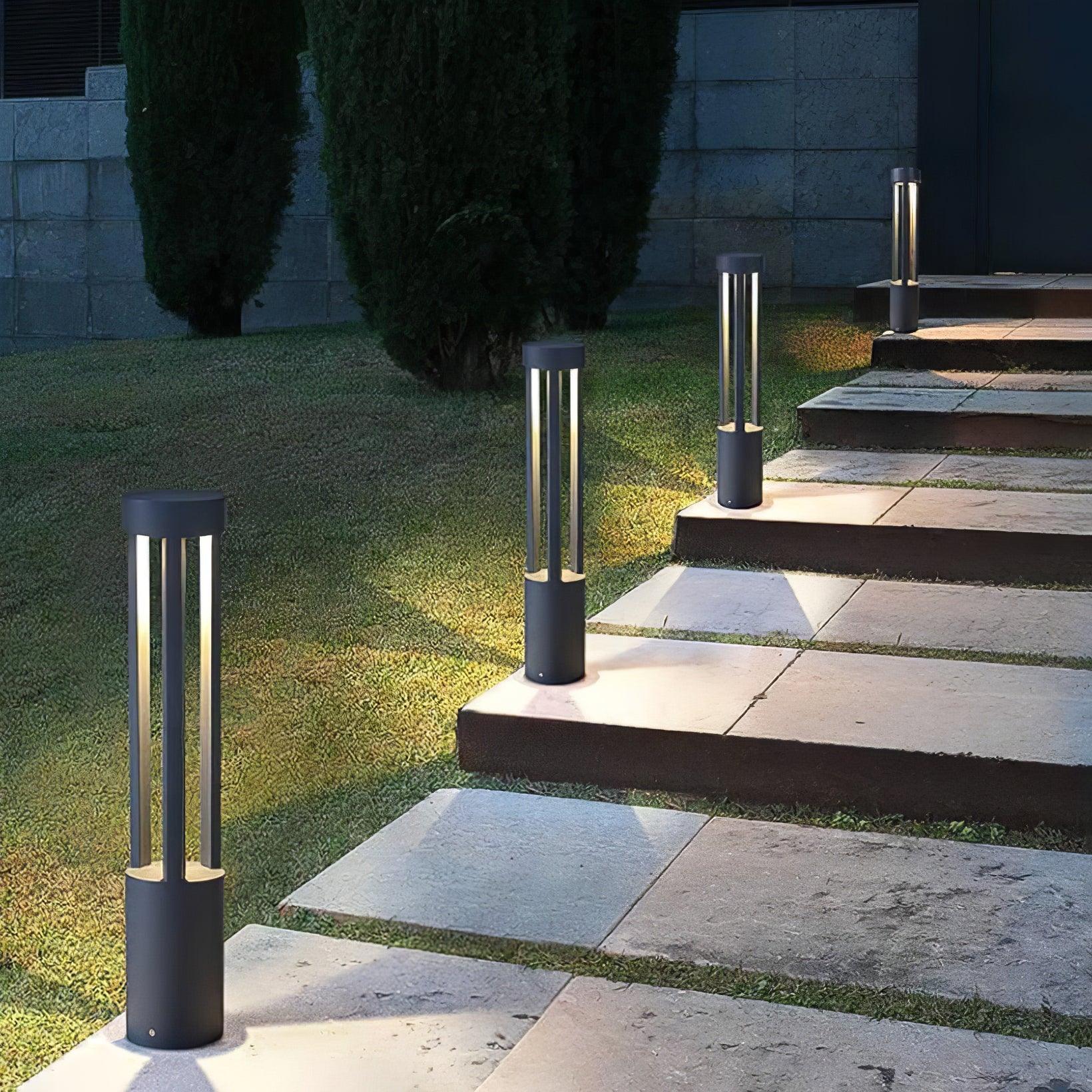 Tavi Outdoor Light Black Cylindrical Garden-Neutral Decor