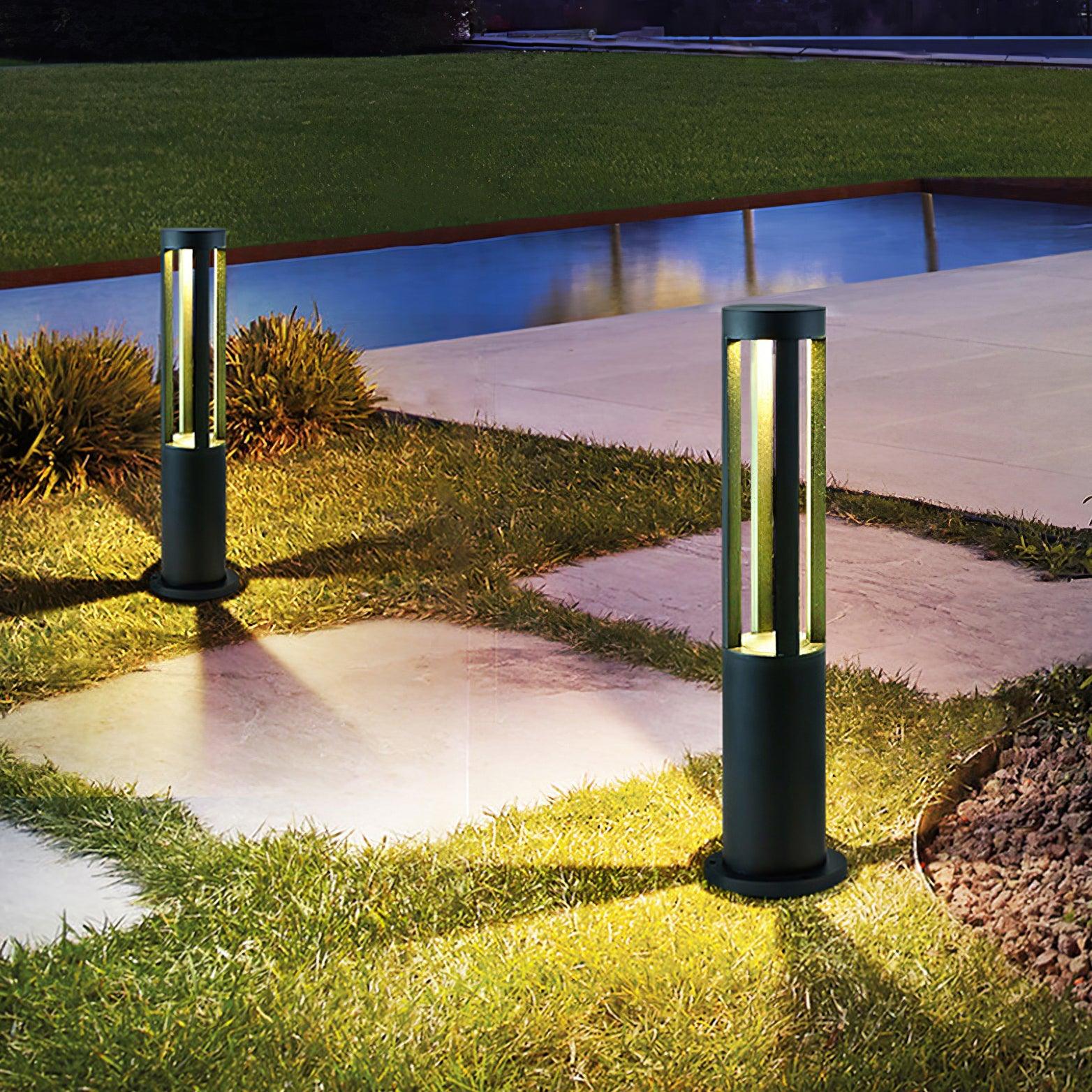 Tavi Outdoor Light Black Cylindrical Garden-Neutral Decor