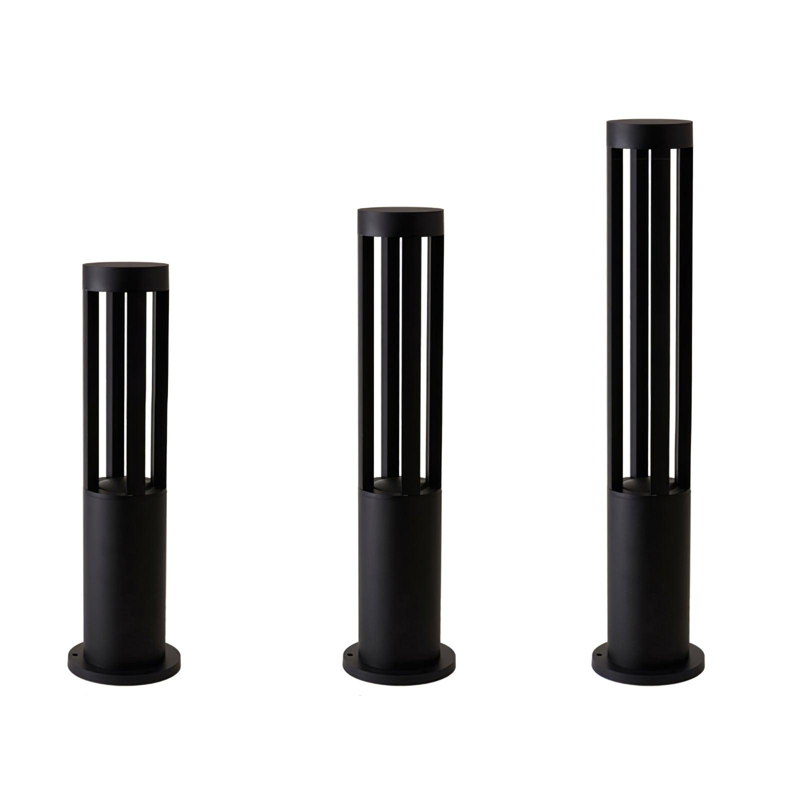 Tavi Outdoor Light Black Cylindrical Garden-Neutral Decor