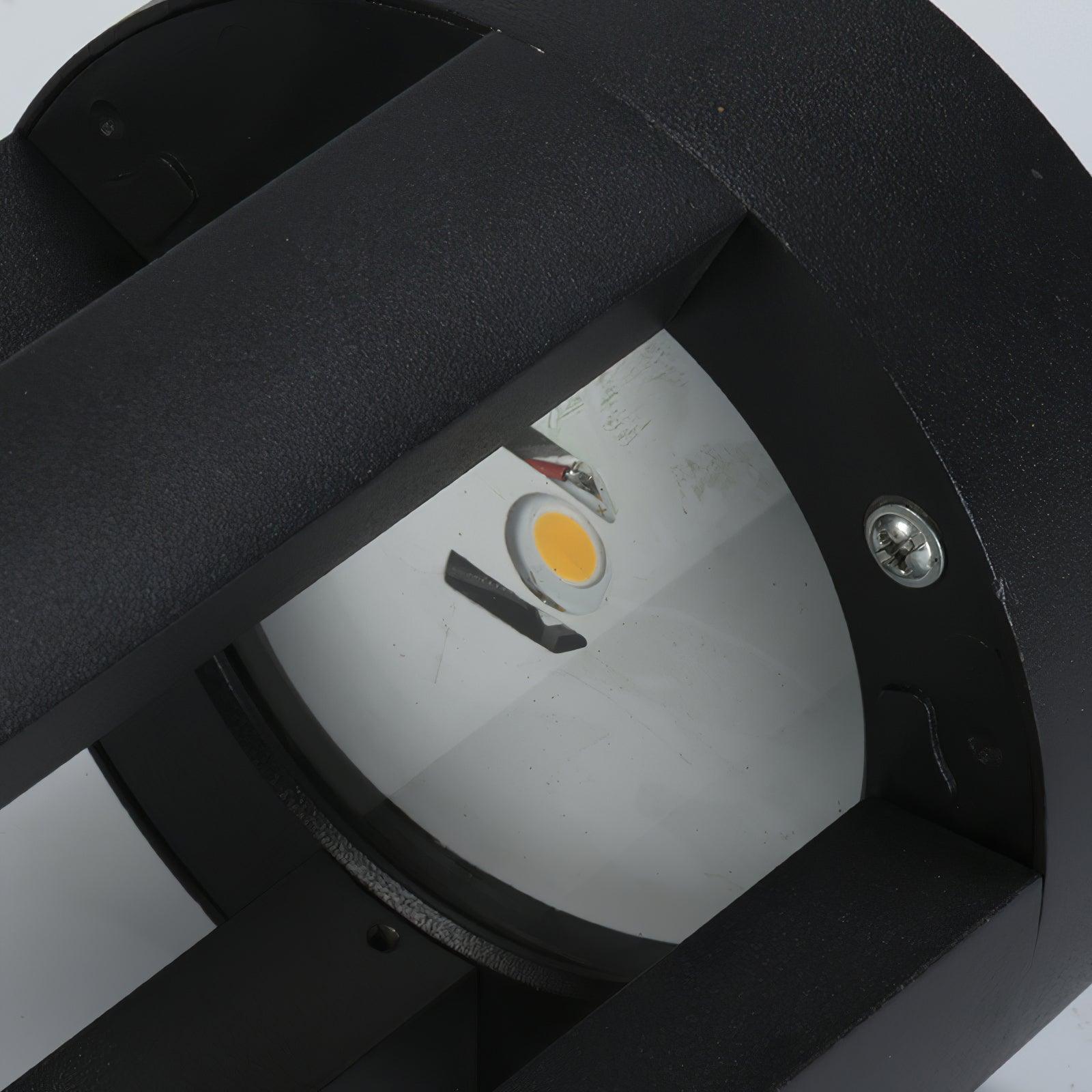 Tavi Outdoor Light Black Cylindrical Garden-Neutral Decor