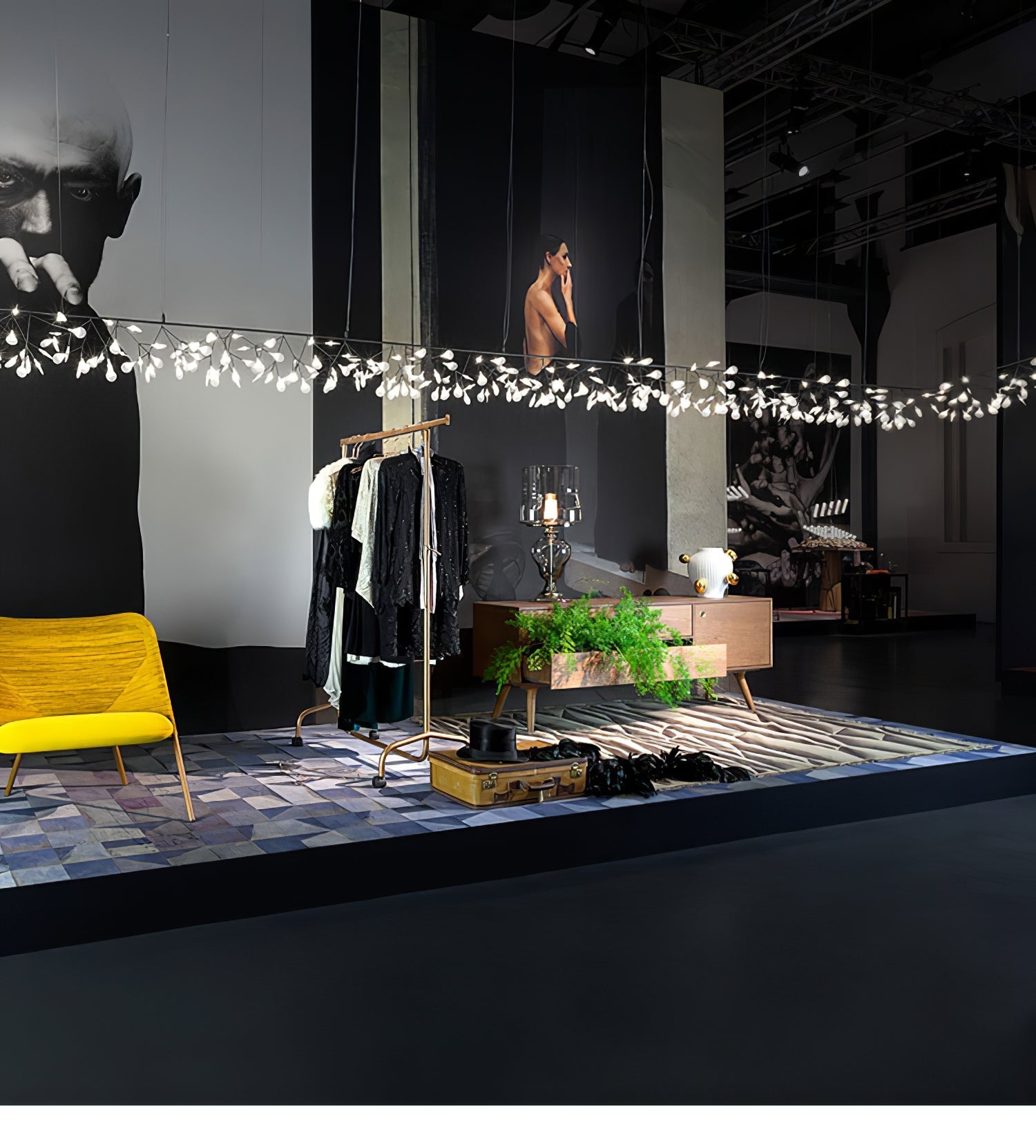 Black Firefly LED Chandelier-Neutral Decor