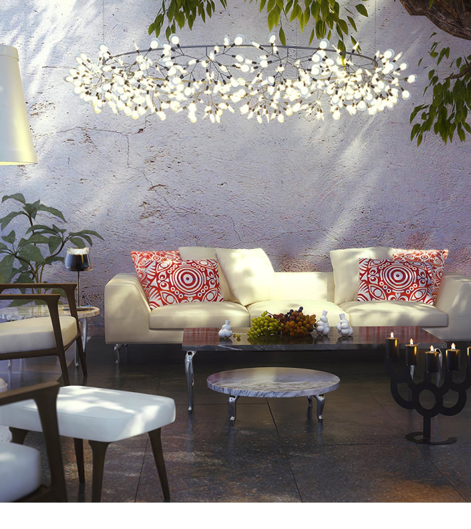 Black Firefly LED Chandelier-Neutral Decor