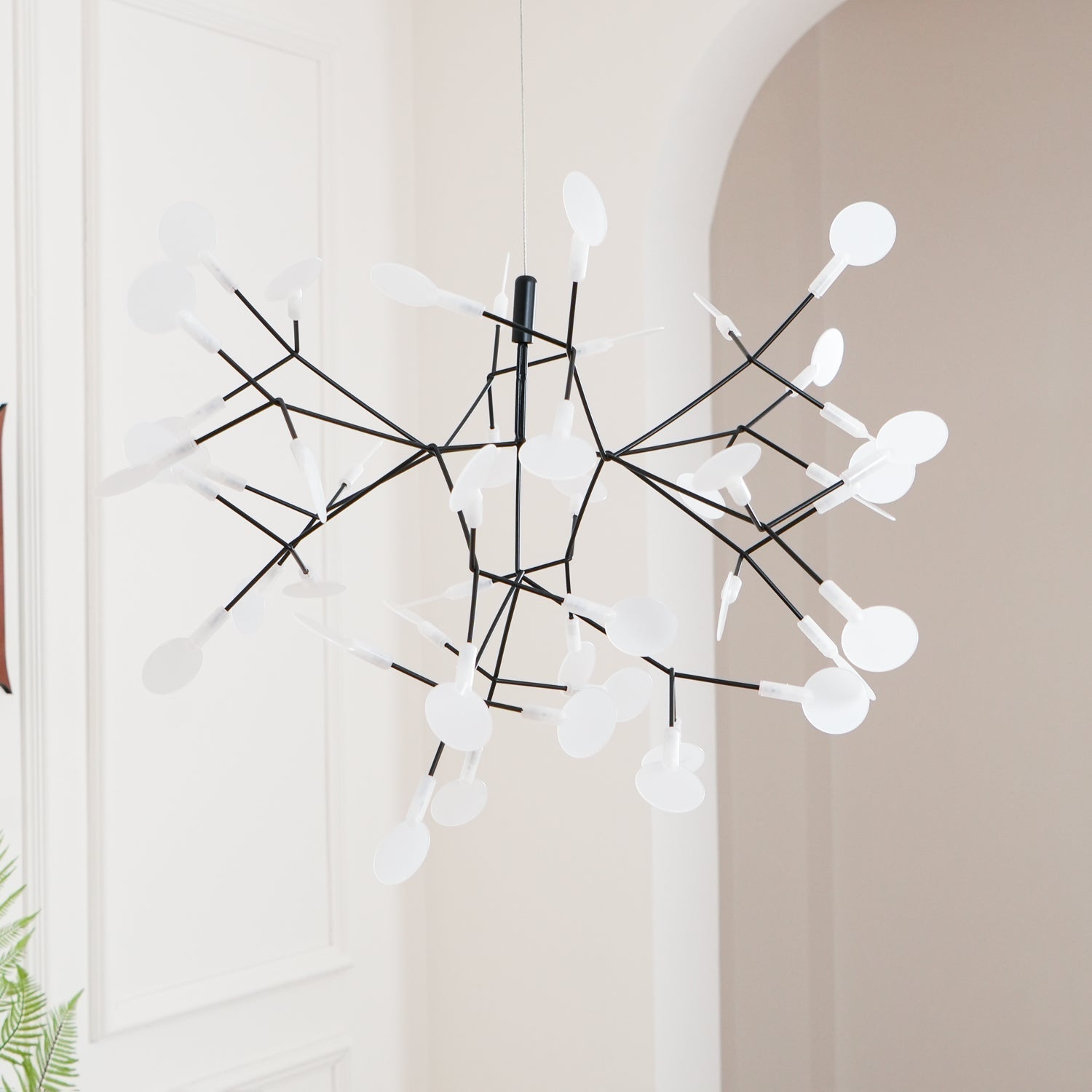 Black Firefly LED Chandelier-Neutral Decor