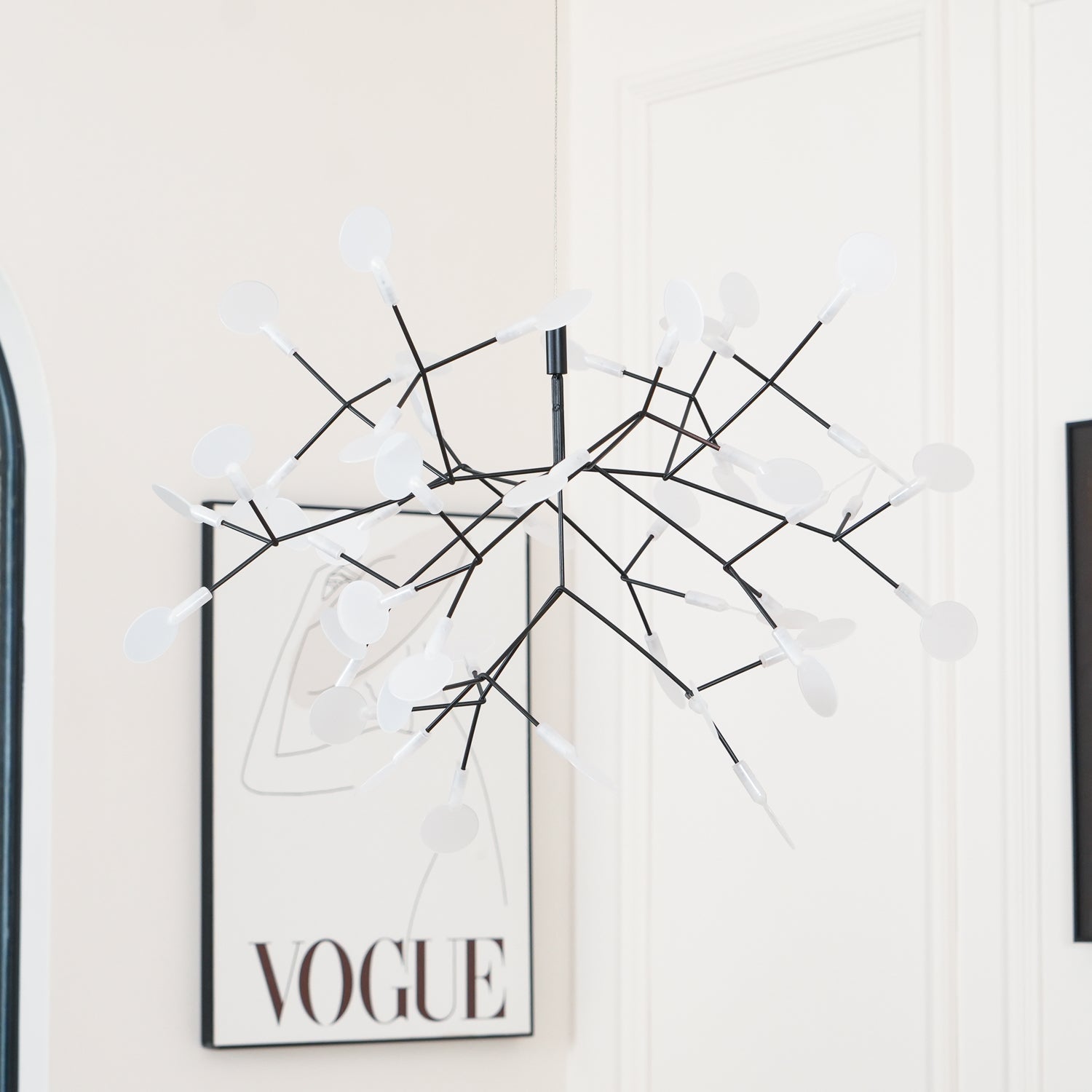 Black Firefly LED Chandelier-Neutral Decor