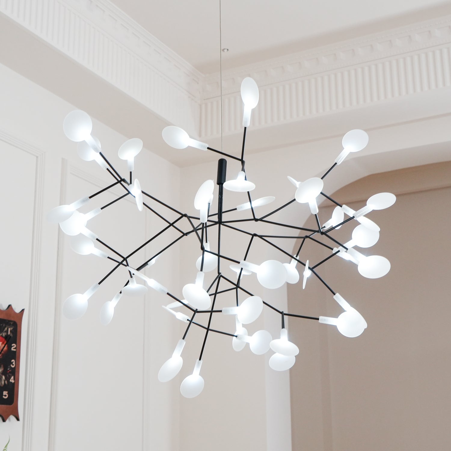 Black Firefly LED Chandelier-Neutral Decor