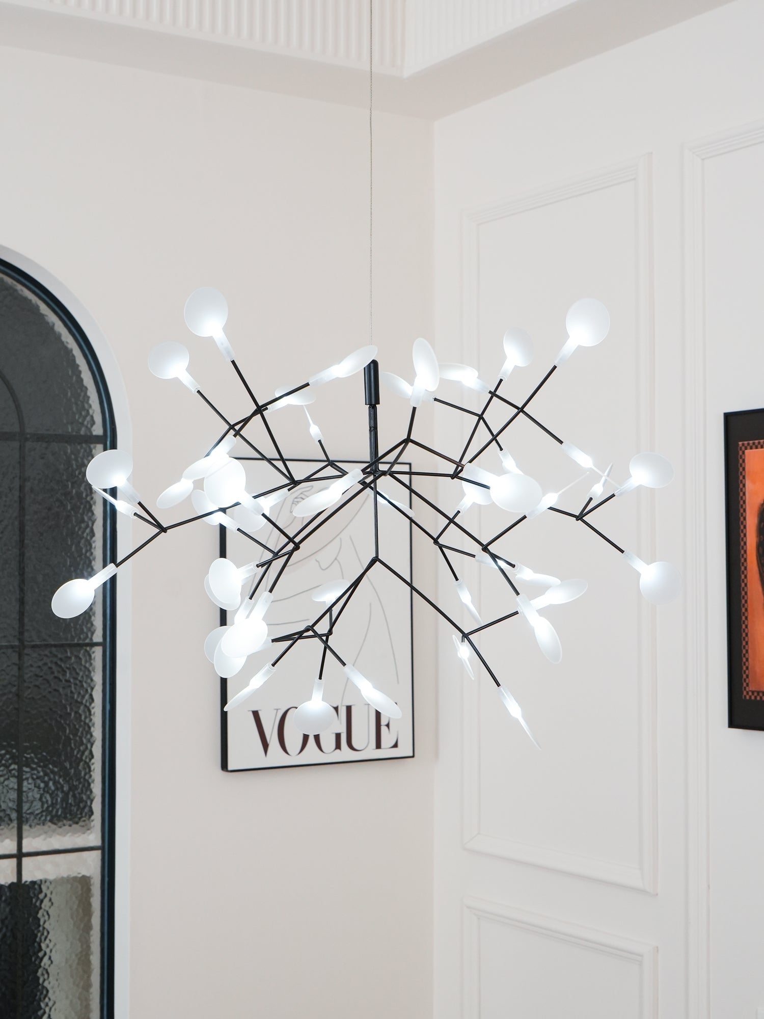 Black Firefly LED Chandelier-Neutral Decor