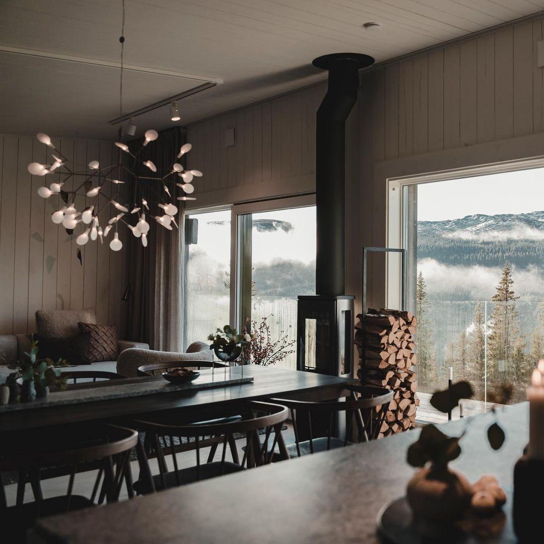 Black Firefly LED Chandelier-Neutral Decor