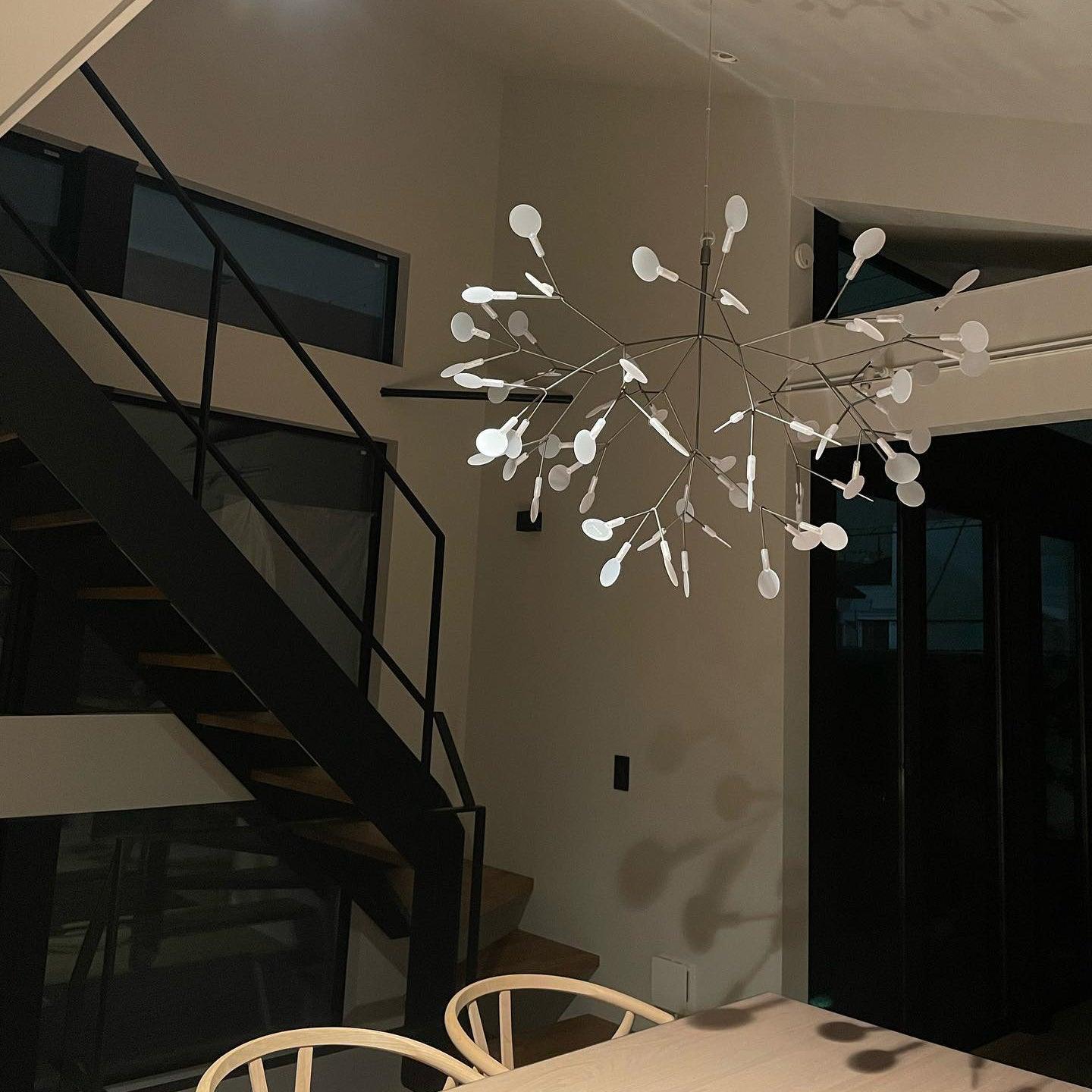 Black Firefly LED Chandelier-Neutral Decor