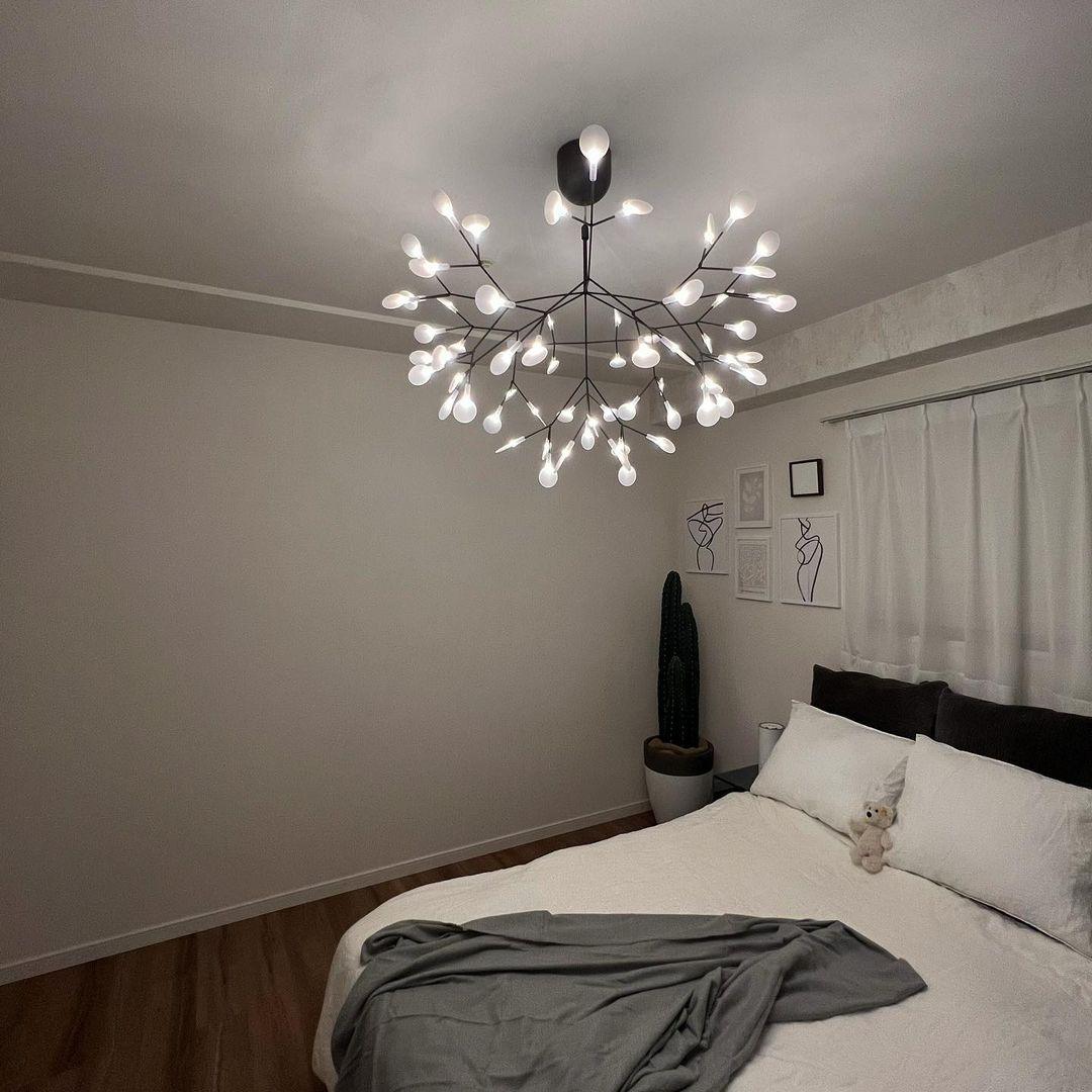 Black Firefly LED Chandelier-Neutral Decor