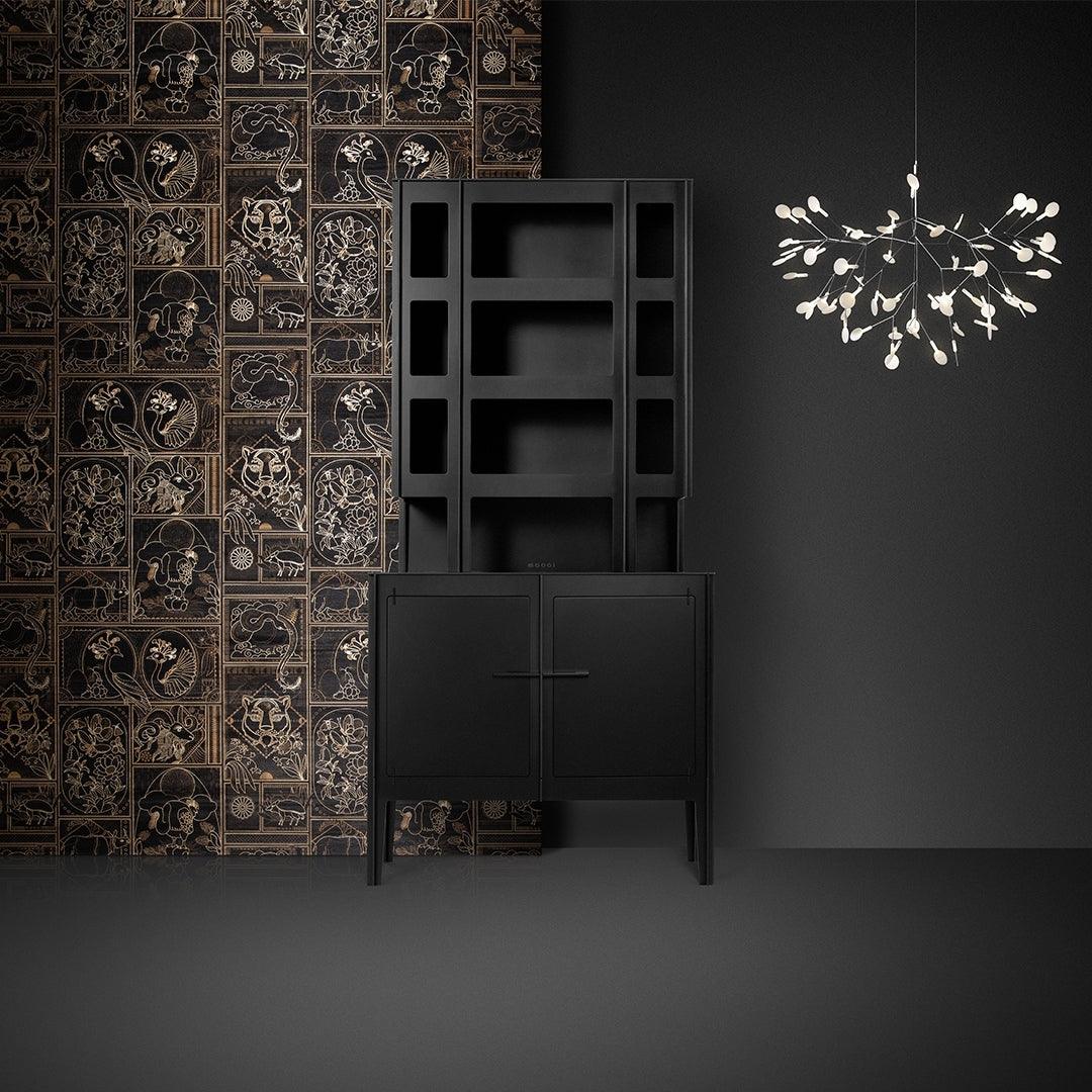Black Firefly LED Chandelier-Neutral Decor