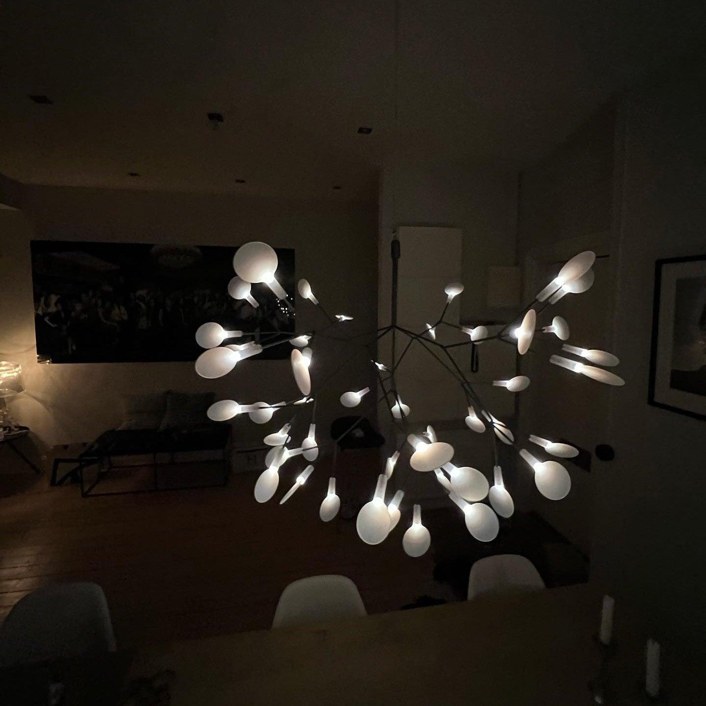 Black Firefly LED Chandelier-Neutral Decor