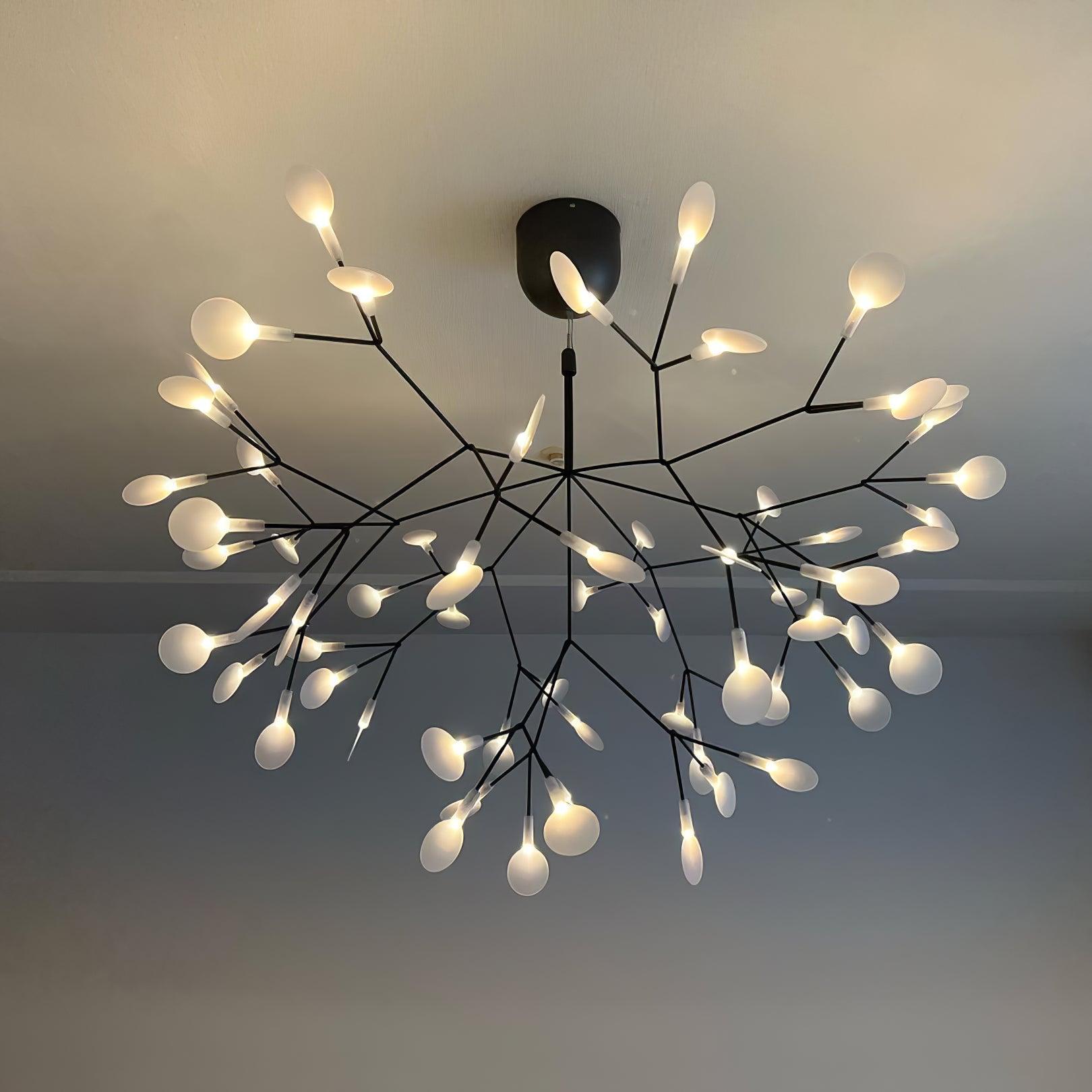 Black Firefly LED Chandelier-Neutral Decor