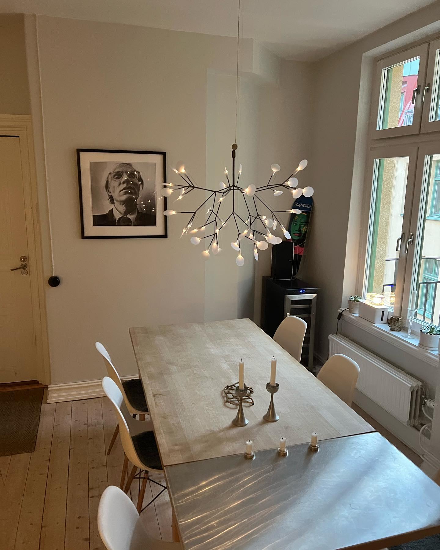 Black Firefly LED Chandelier-Neutral Decor